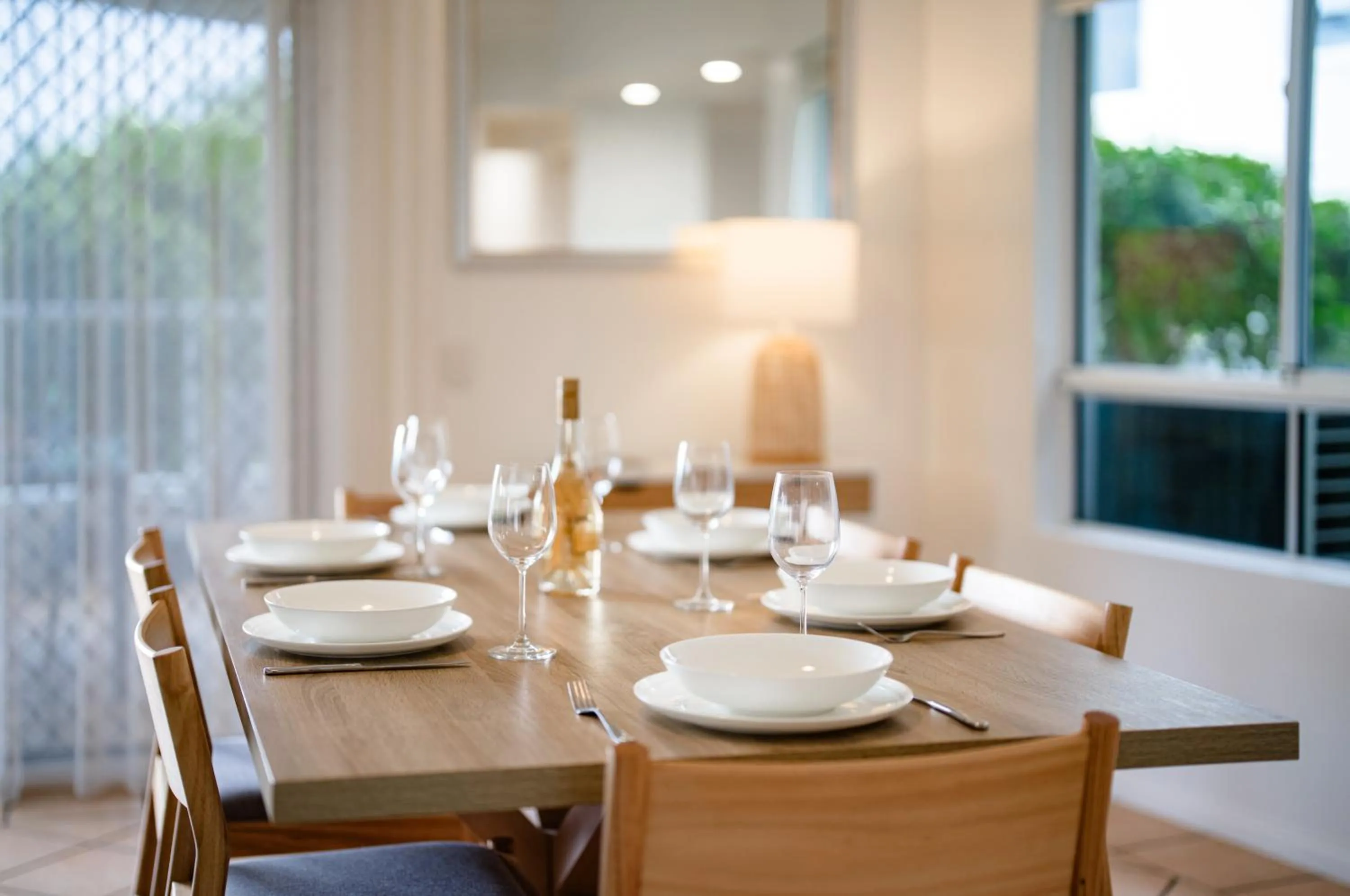 Dining area in The Lookout Resort Noosa