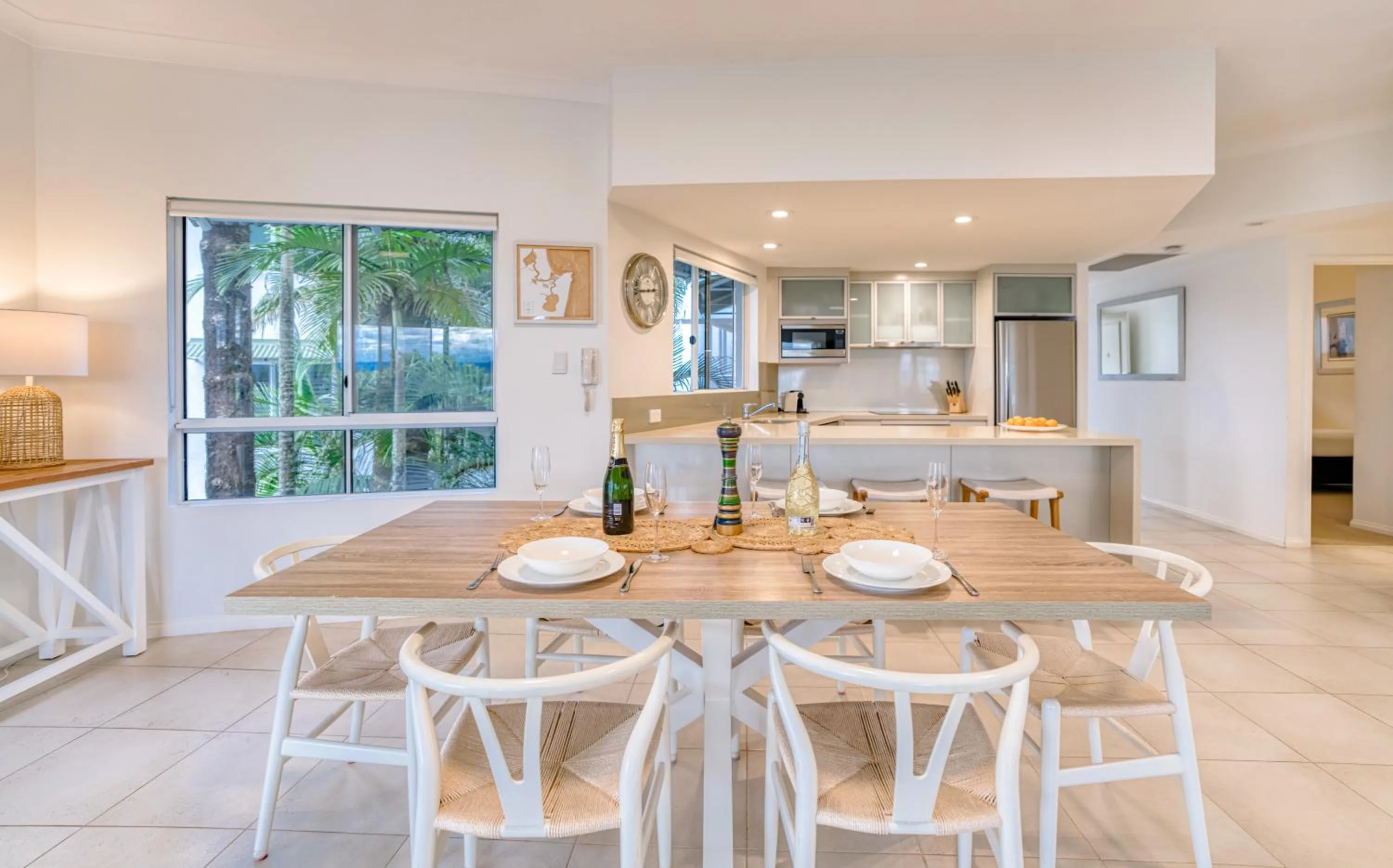 Dining area in The Lookout Resort Noosa