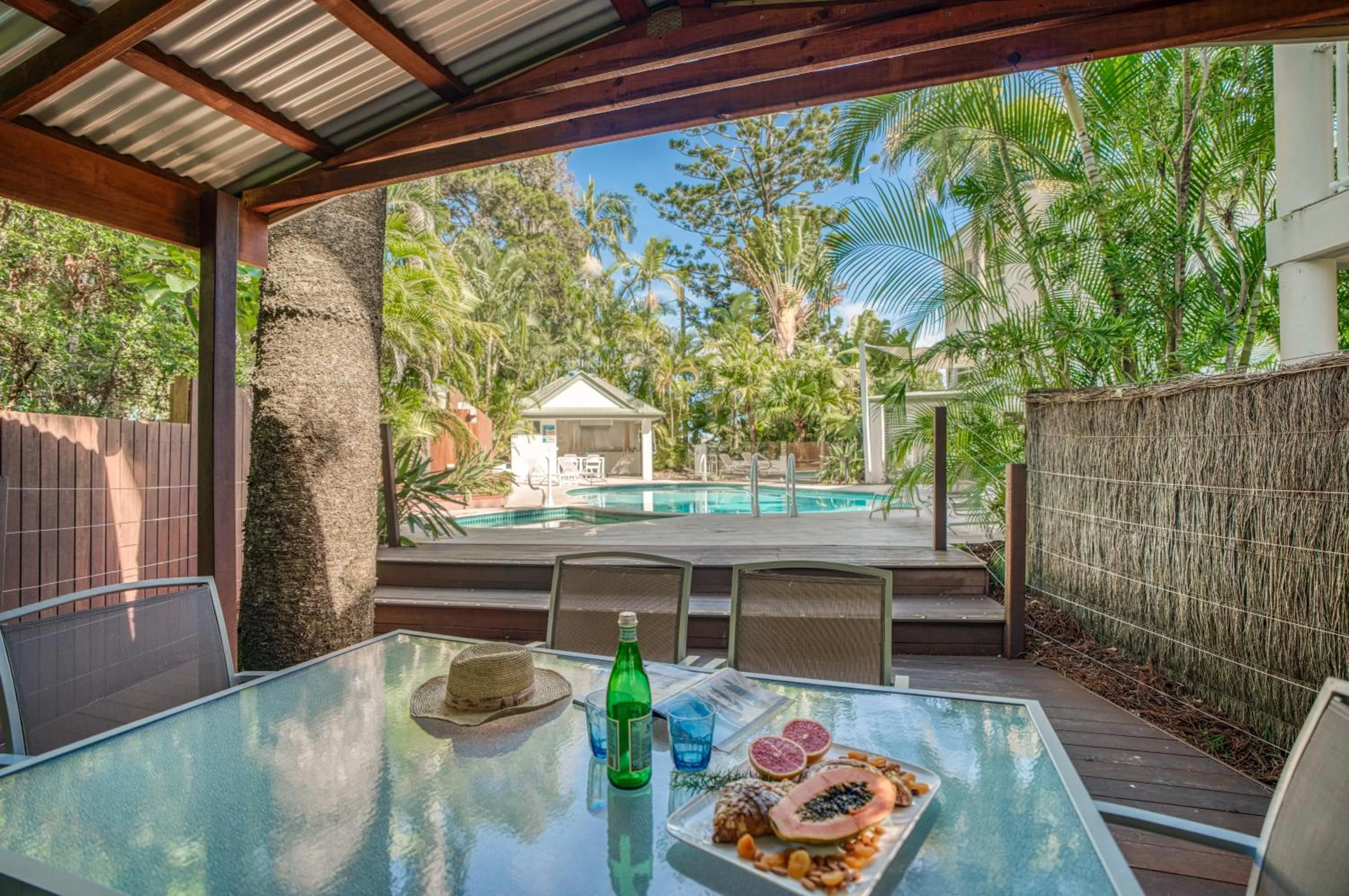 Pool view in The Lookout Resort Noosa