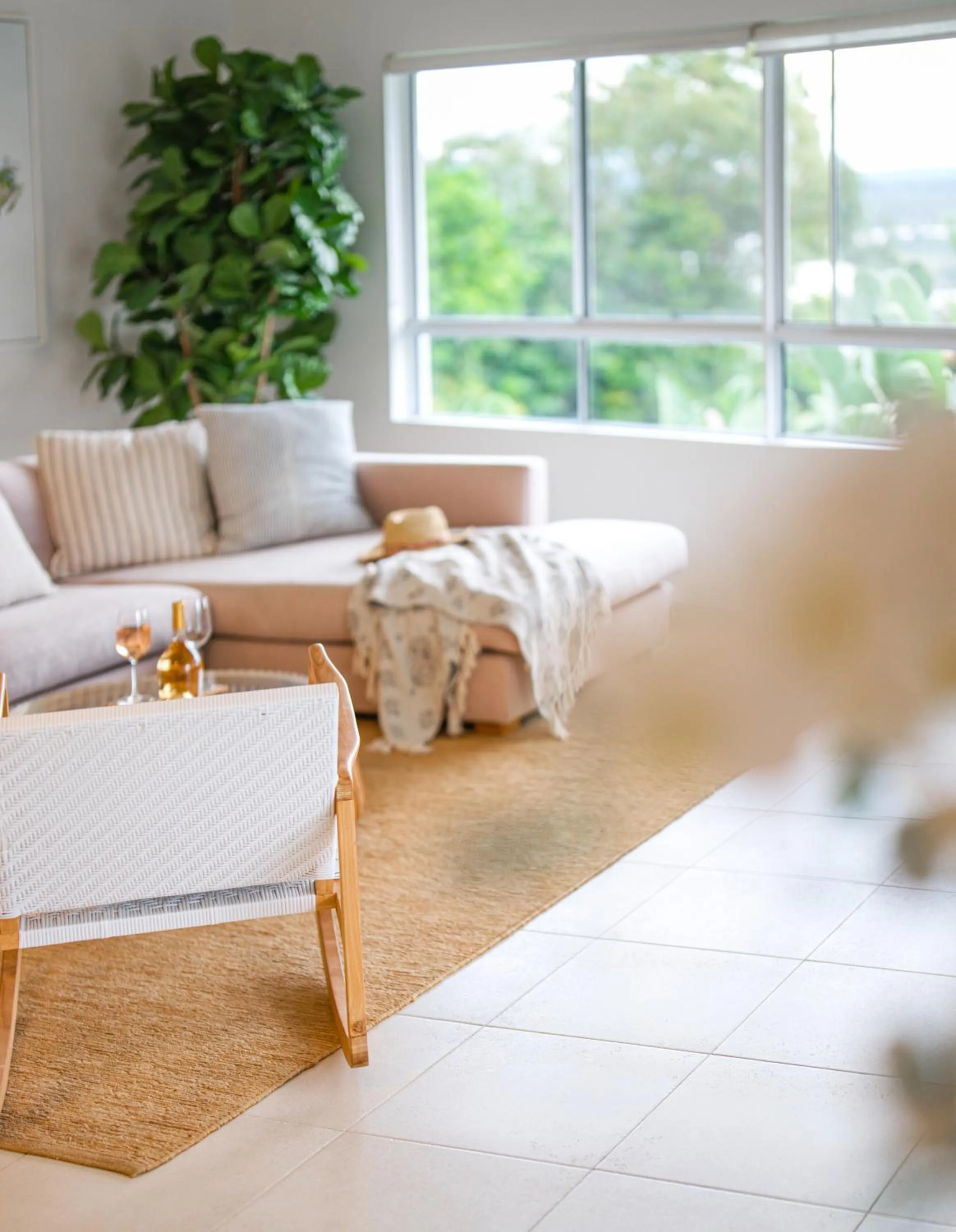Living room in The Lookout Resort Noosa