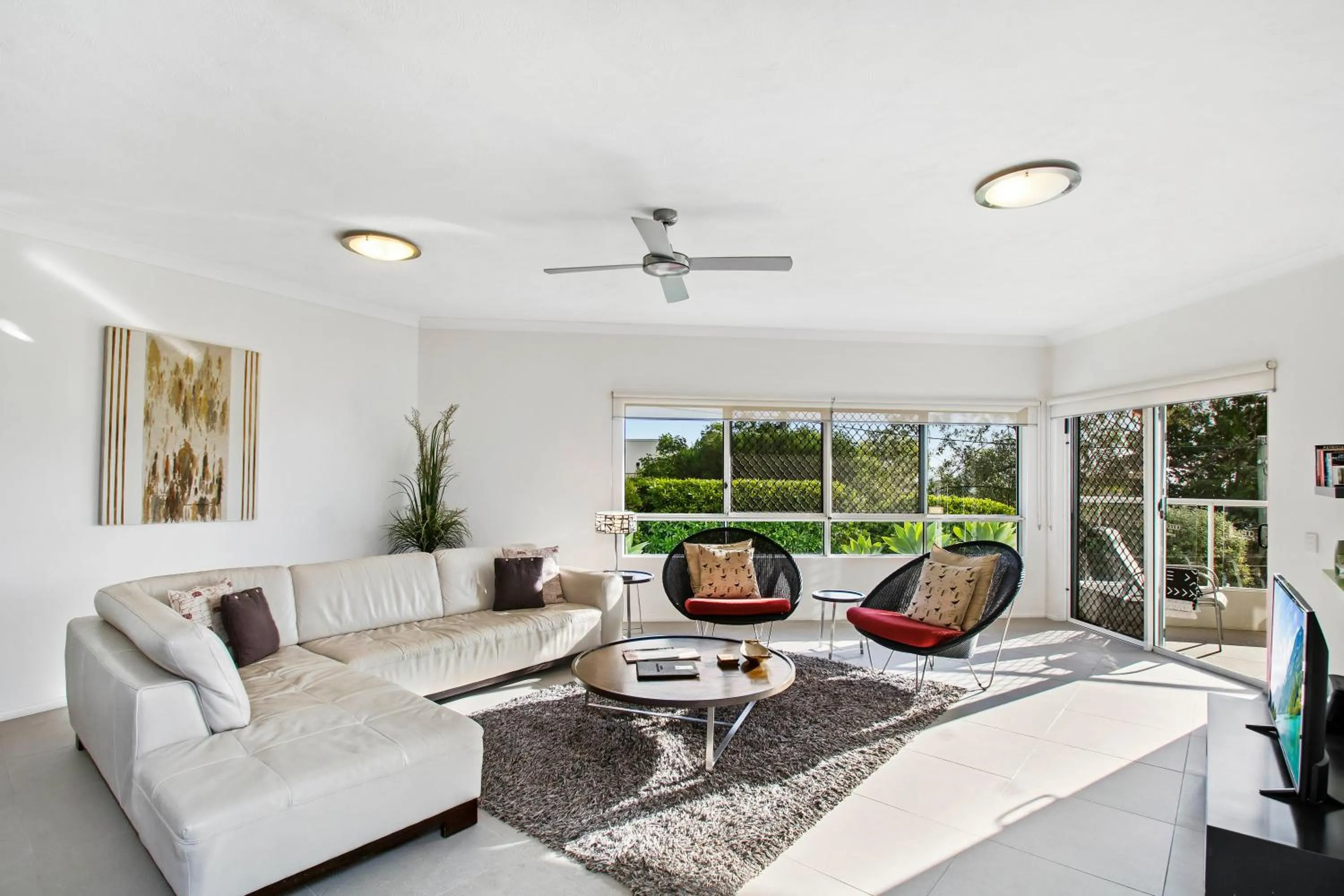 Living room in The Lookout Resort Noosa