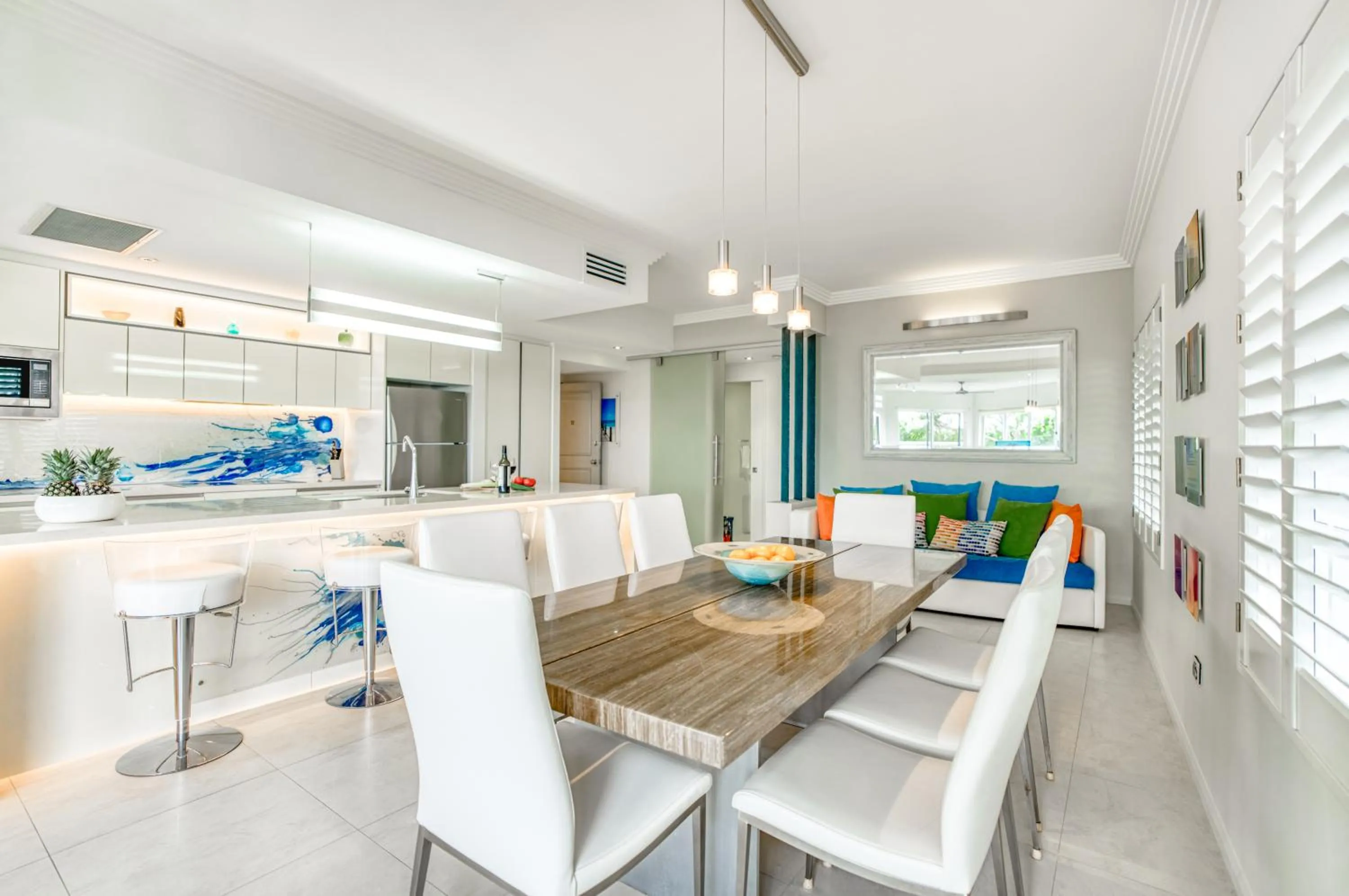 Dining area in The Lookout Resort Noosa