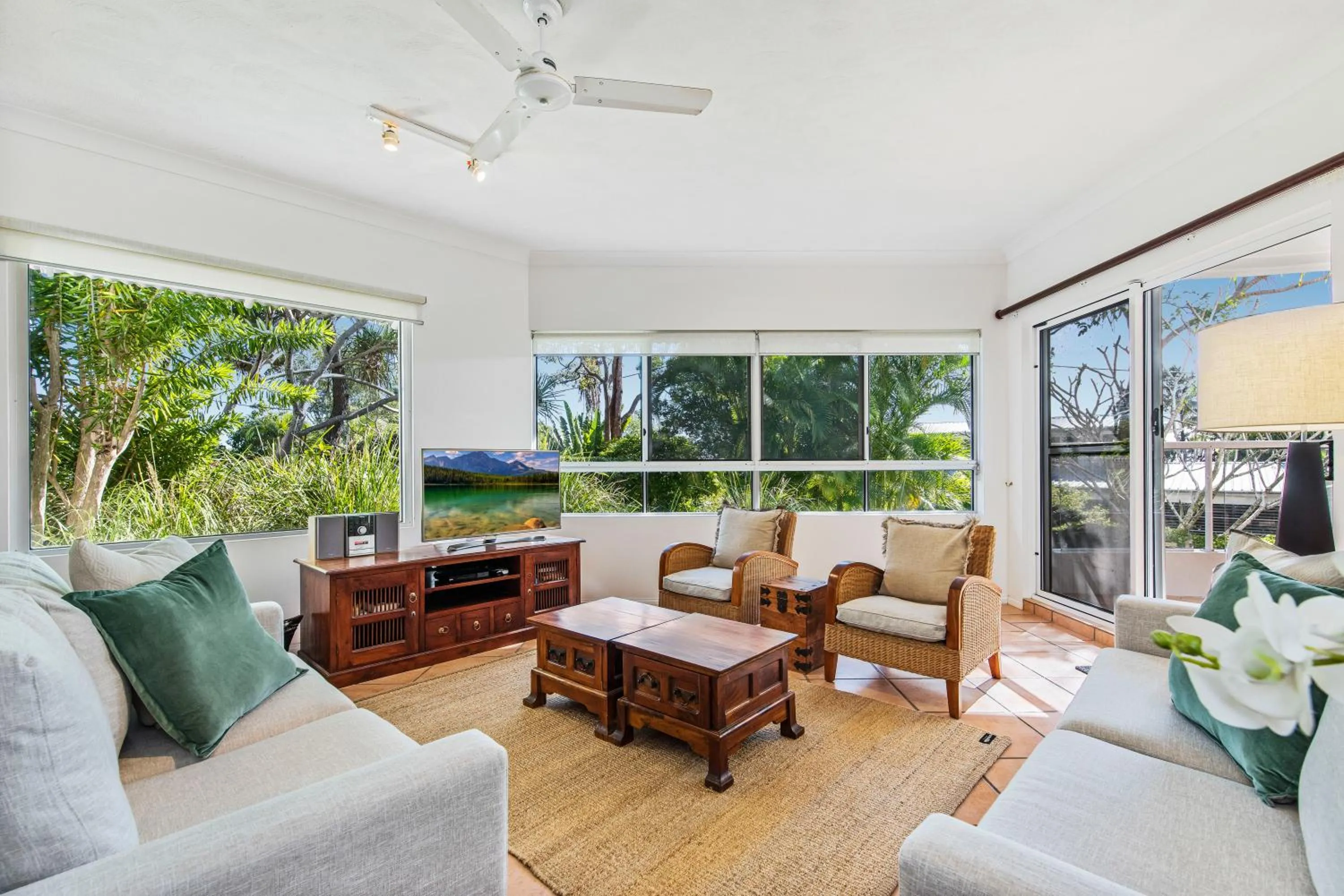 Living room in The Lookout Resort Noosa
