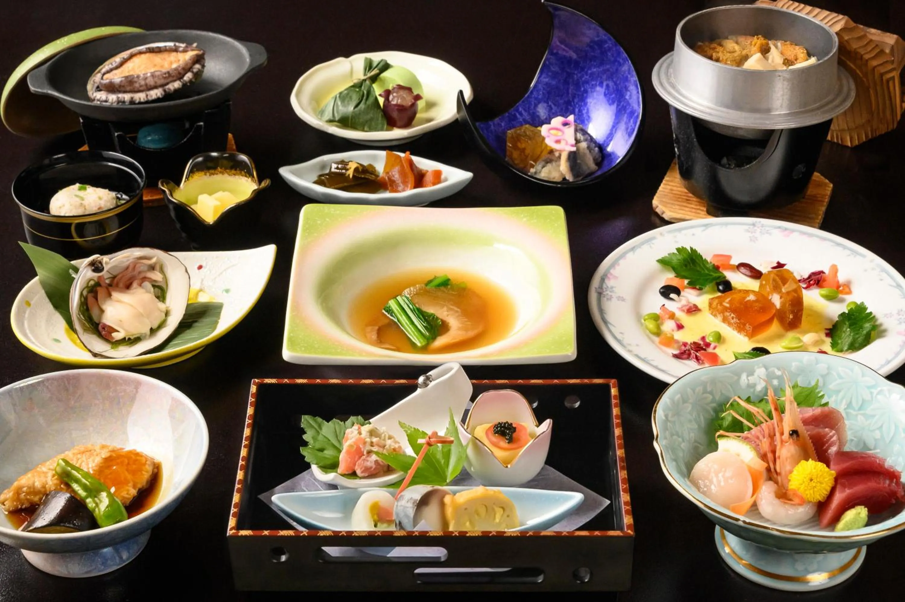 Dinner in Minami Sanriku Hotel kanyo