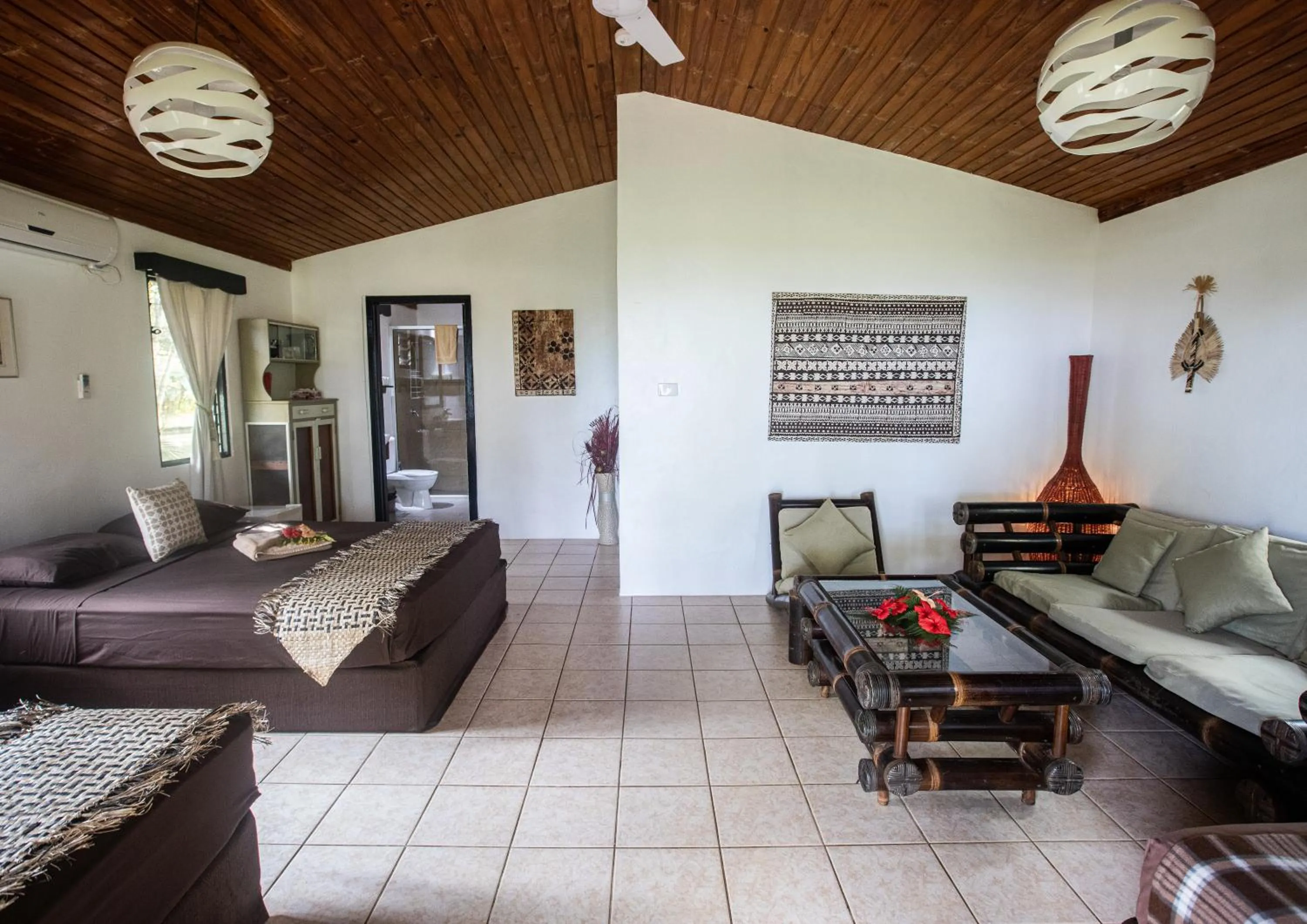 Bedroom in Waidroka Bay Resort
