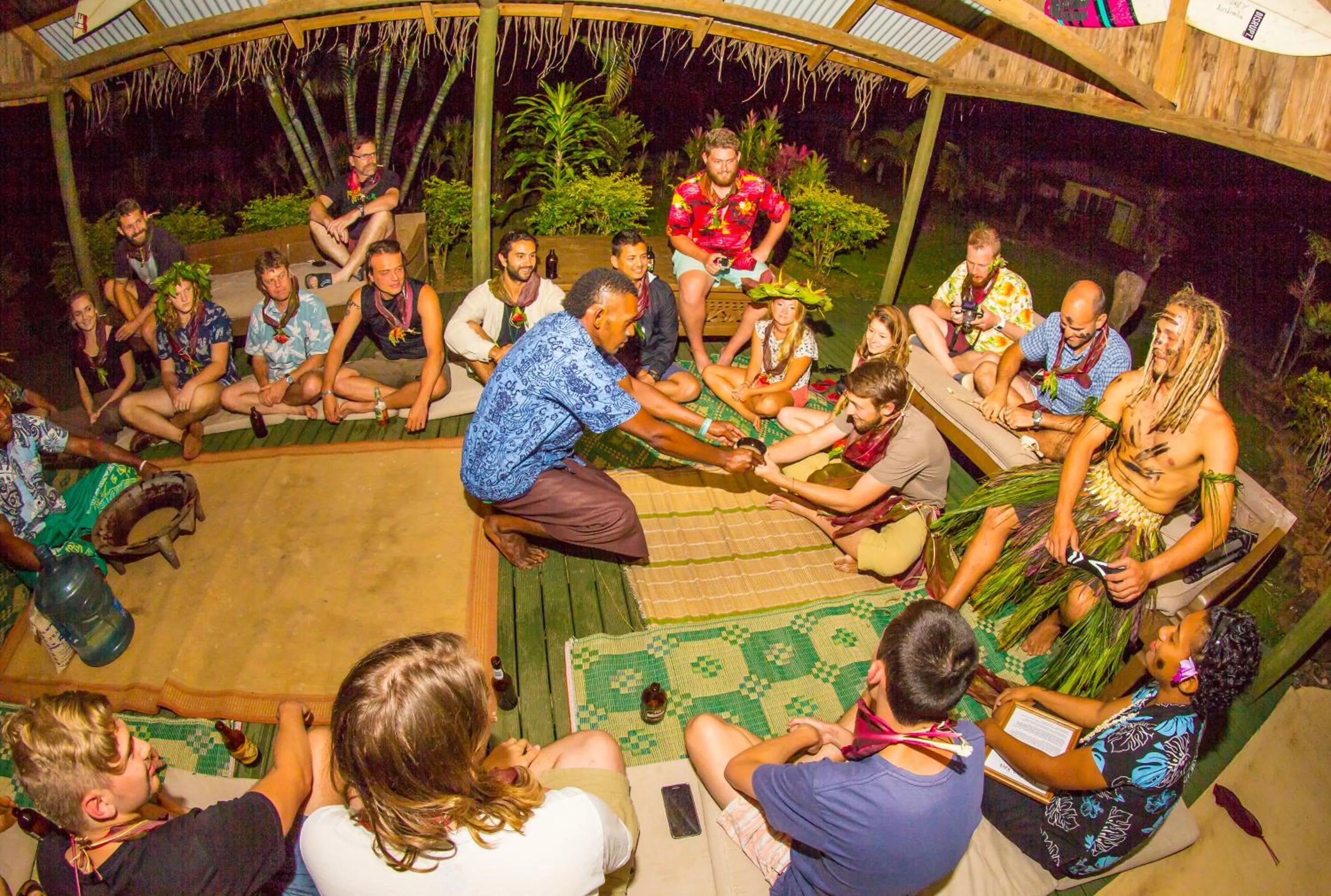 People in Waidroka Bay Resort