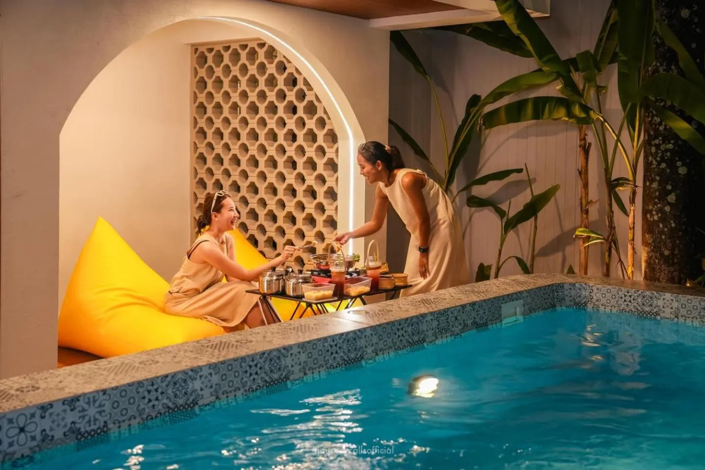 Patio in Le Resort and Villas