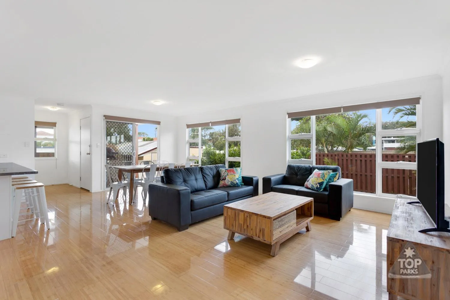 Living room in Nobby Beach Holiday Village