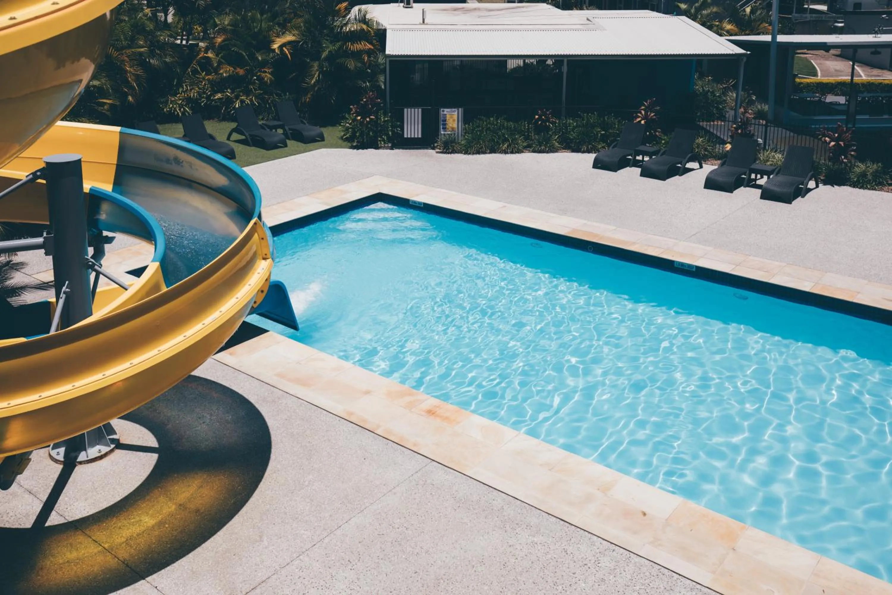 Aqua park in Nobby Beach Holiday Village