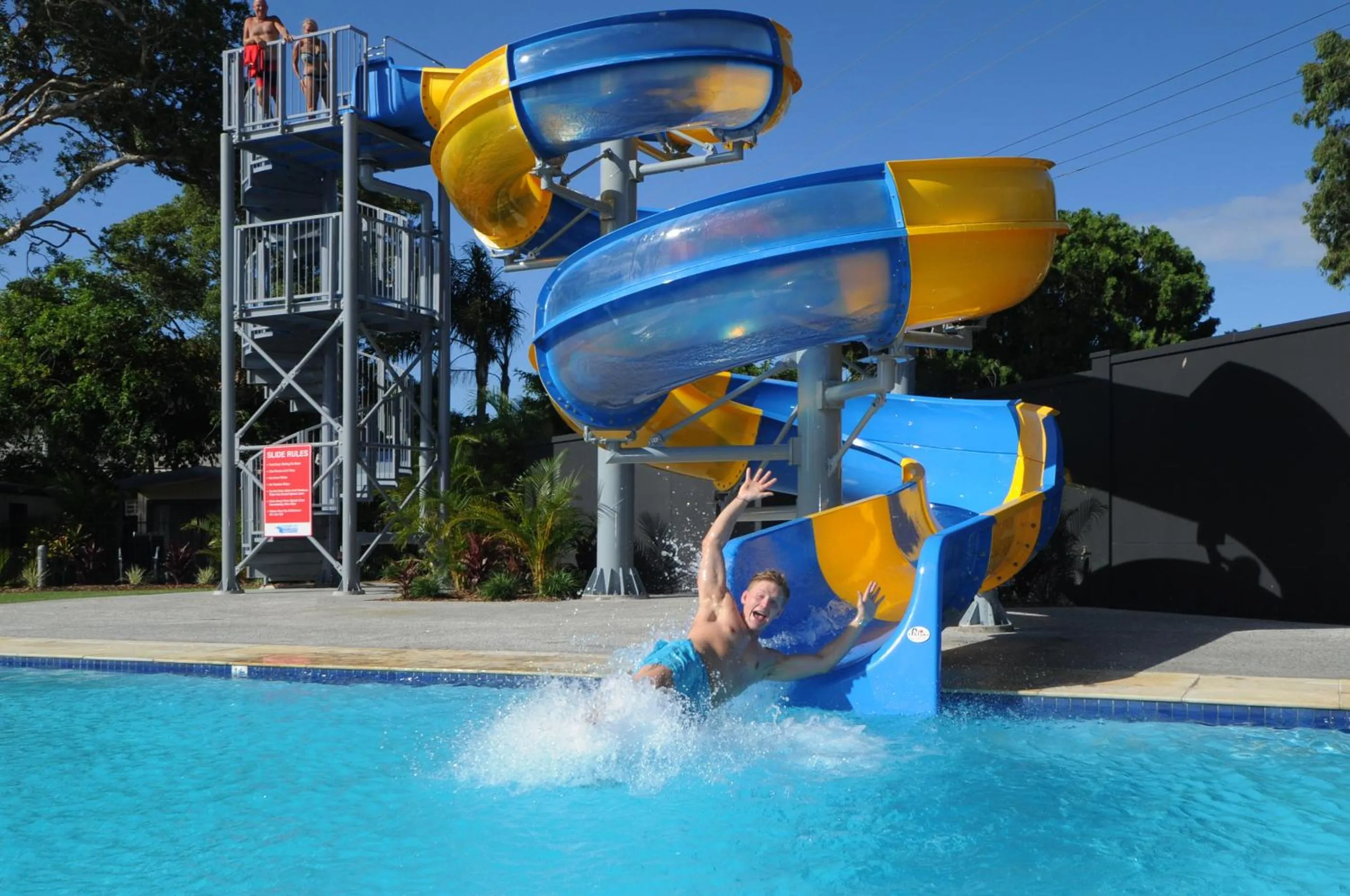 Aqua park in Nobby Beach Holiday Village