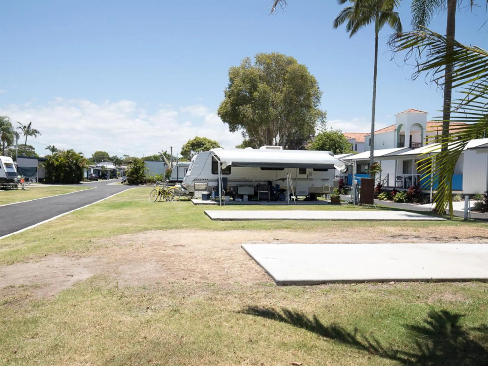 Garden view in Nobby Beach Holiday Village