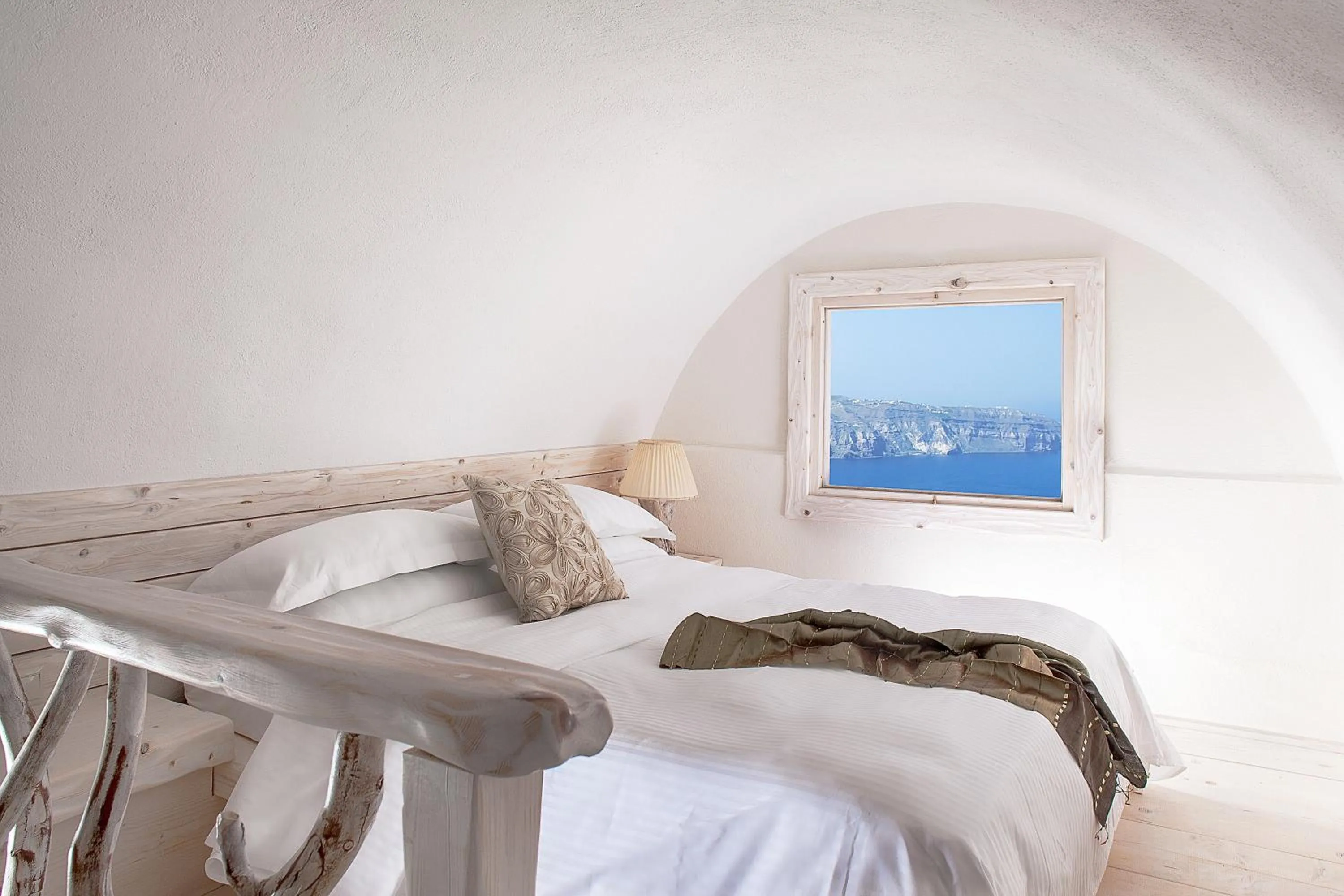 Bed in Athermi Suites - Adults Only