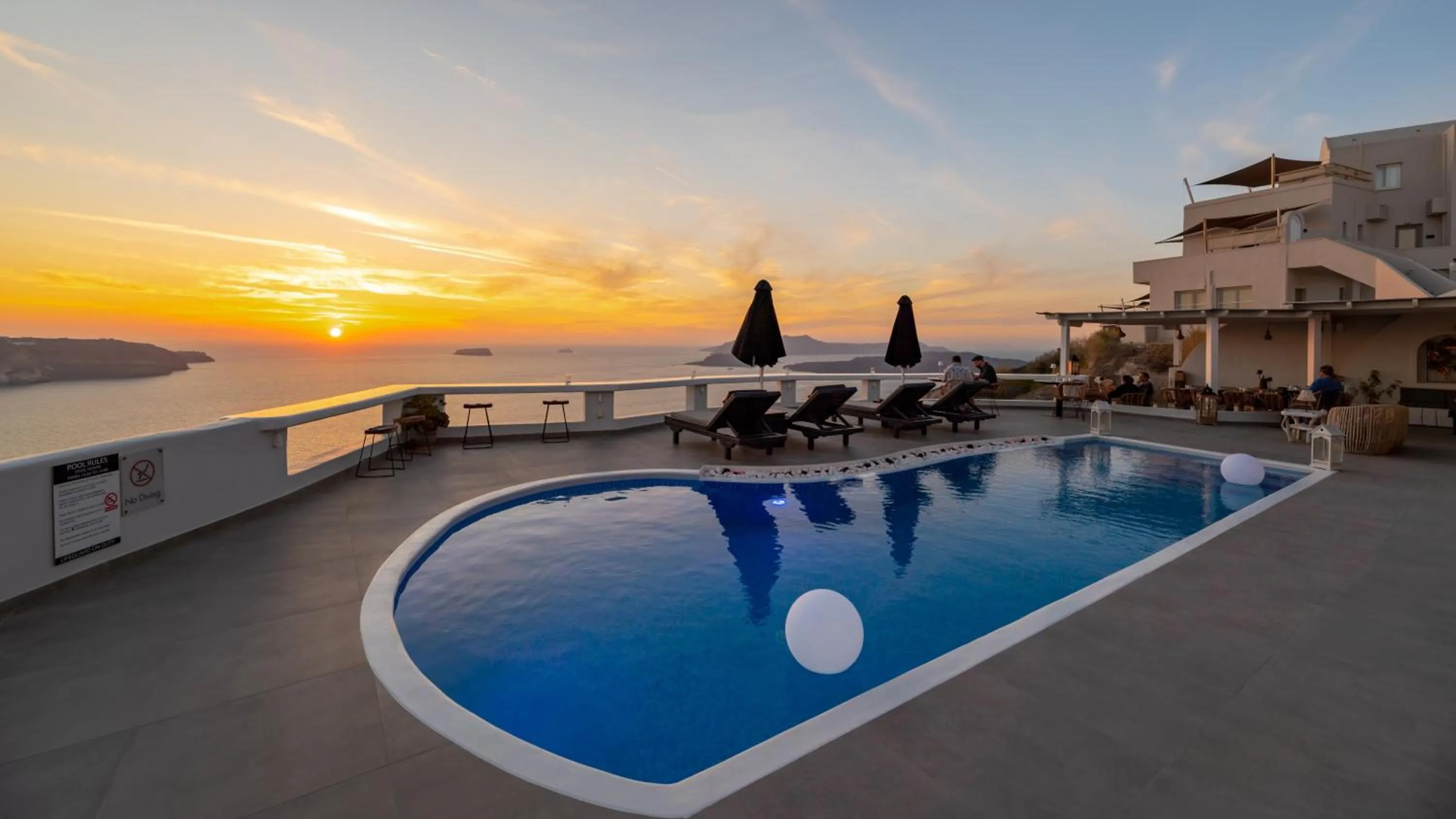 Swimming pool in Athermi Suites - Adults Only