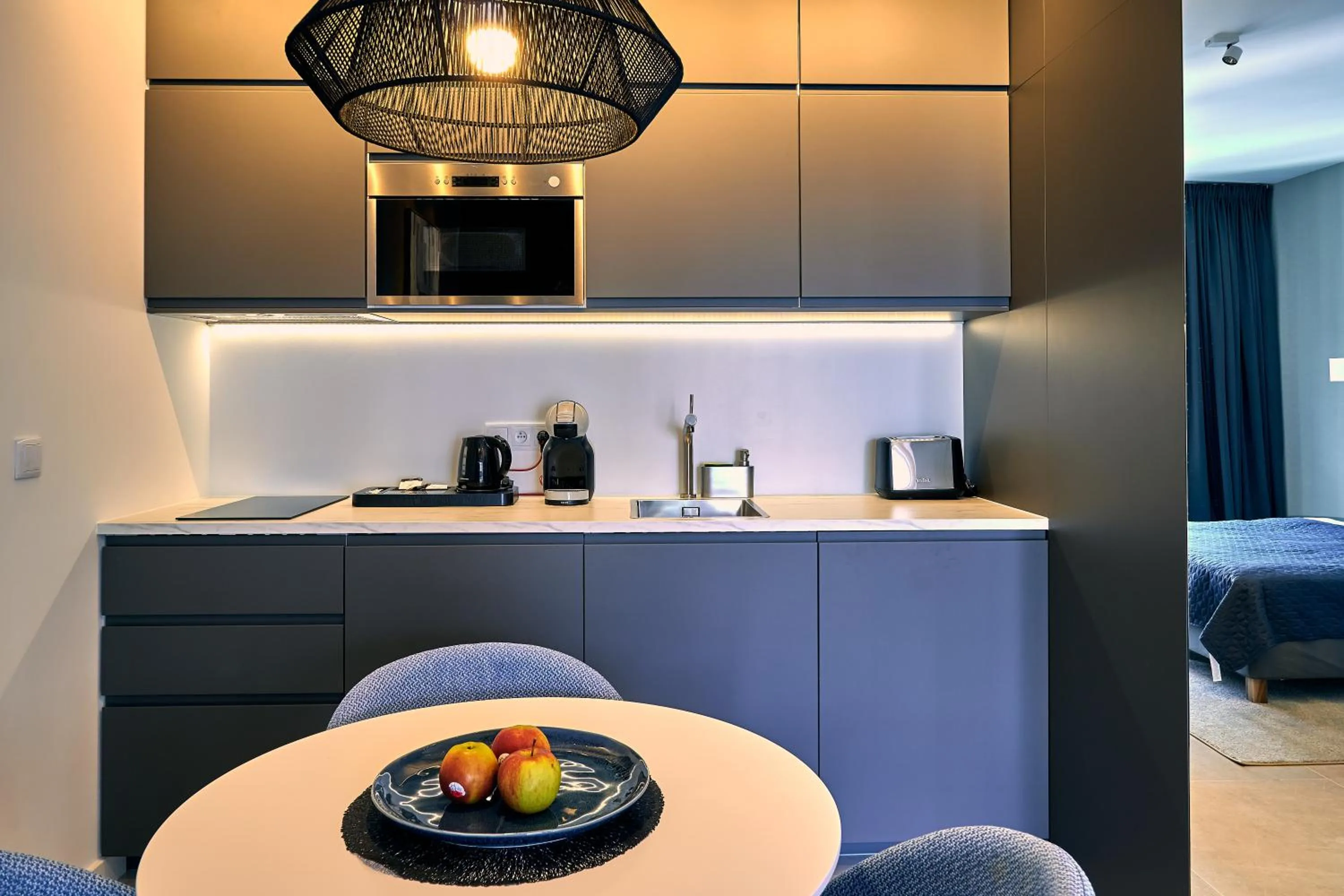 Dining area in Mennica Central Apartments