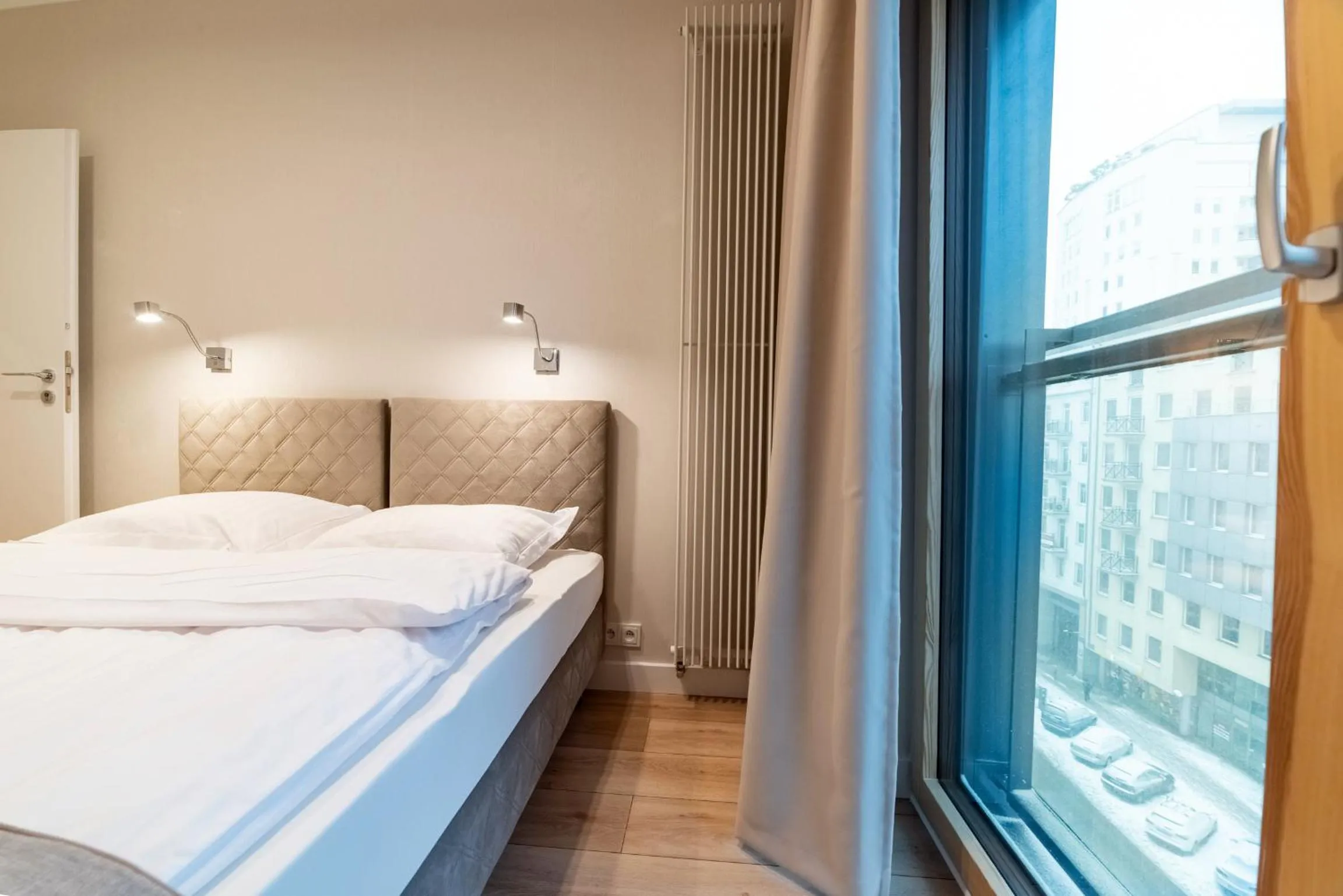 Bedroom, Bed in Mennica Central Apartments