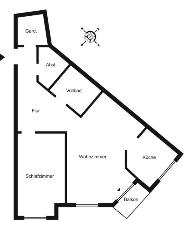 Floor plan in Sylter Apartments Wilhelmstrasse