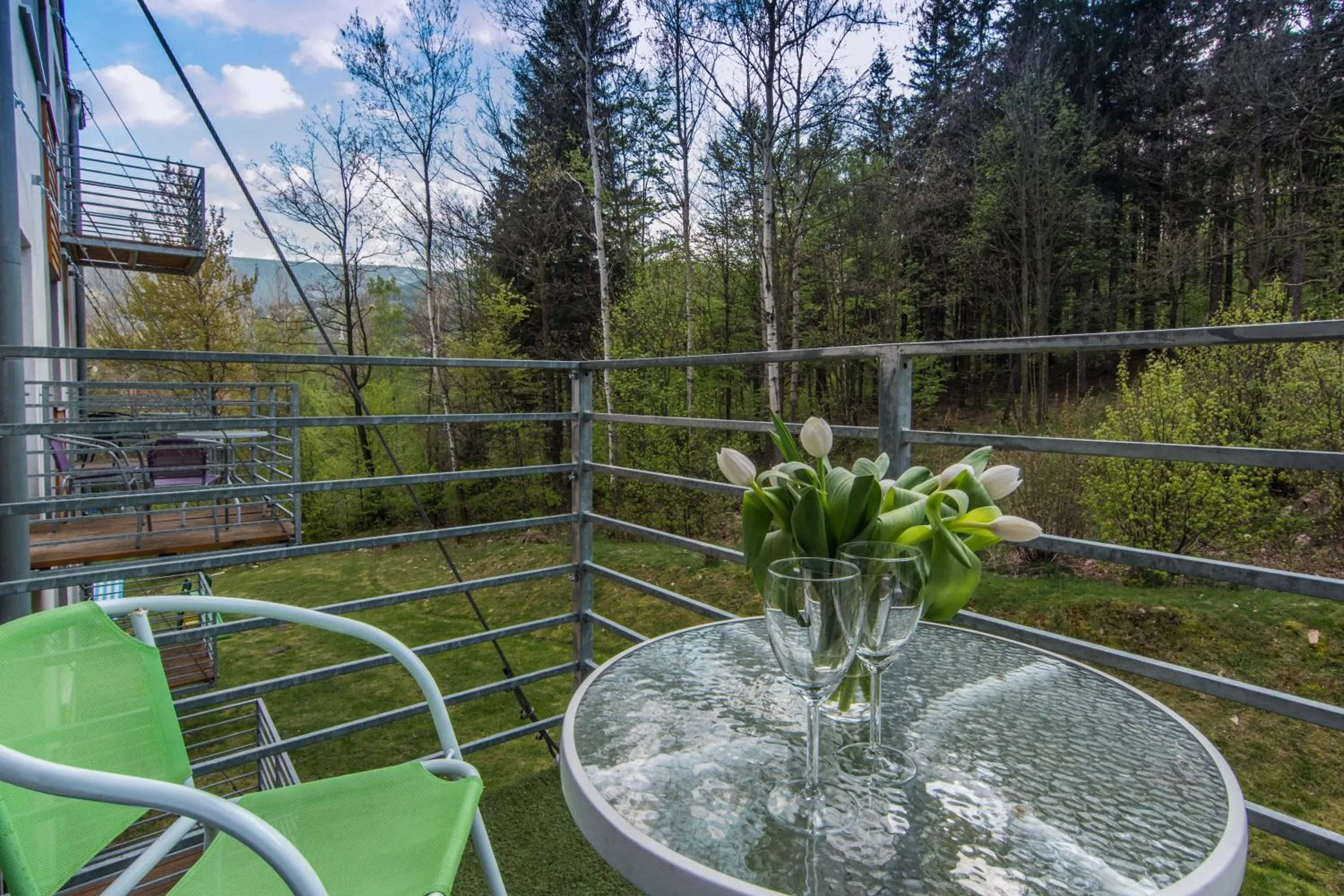 Balcony/Terrace in Apartamenty Izerskie - ul. Cicha 13D-E