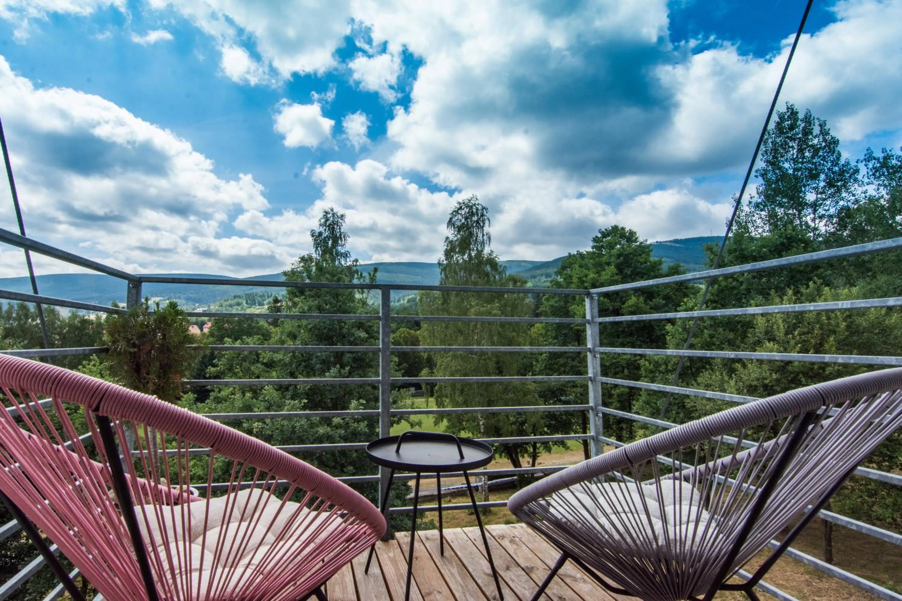 Balcony/Terrace in Apartamenty Izerskie - ul. Cicha 13D-E