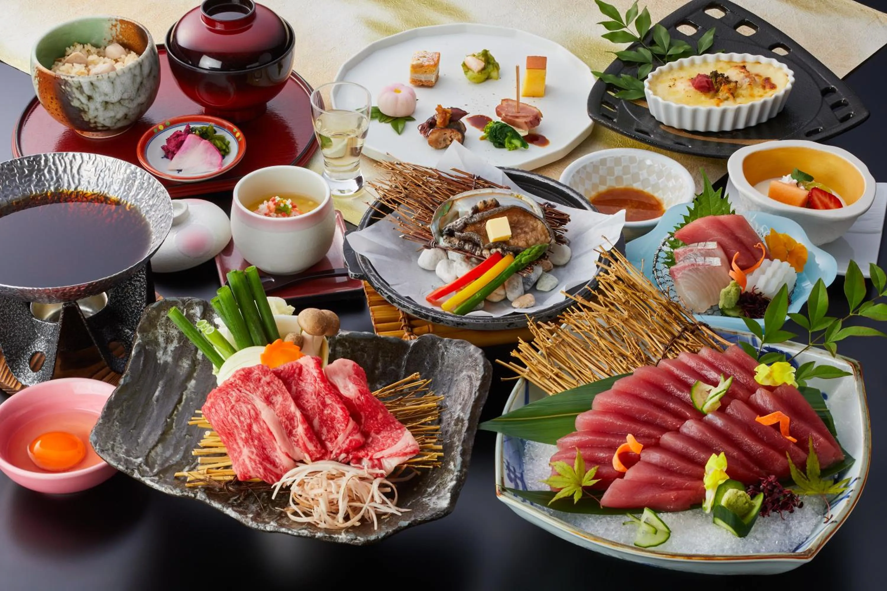 Dinner in Shiraraso Grand Hotel