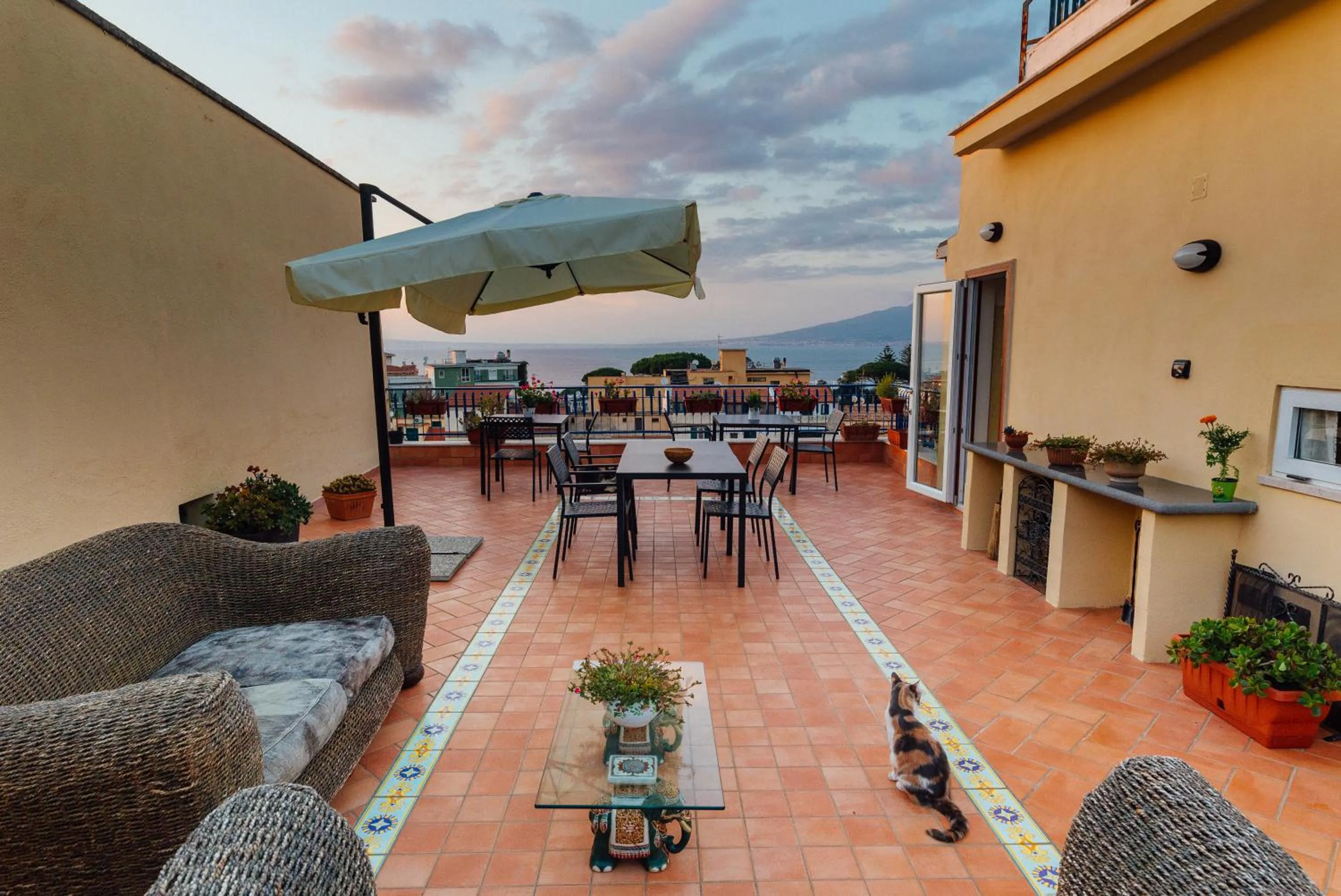 Balcony/Terrace in Vista Mare B&B