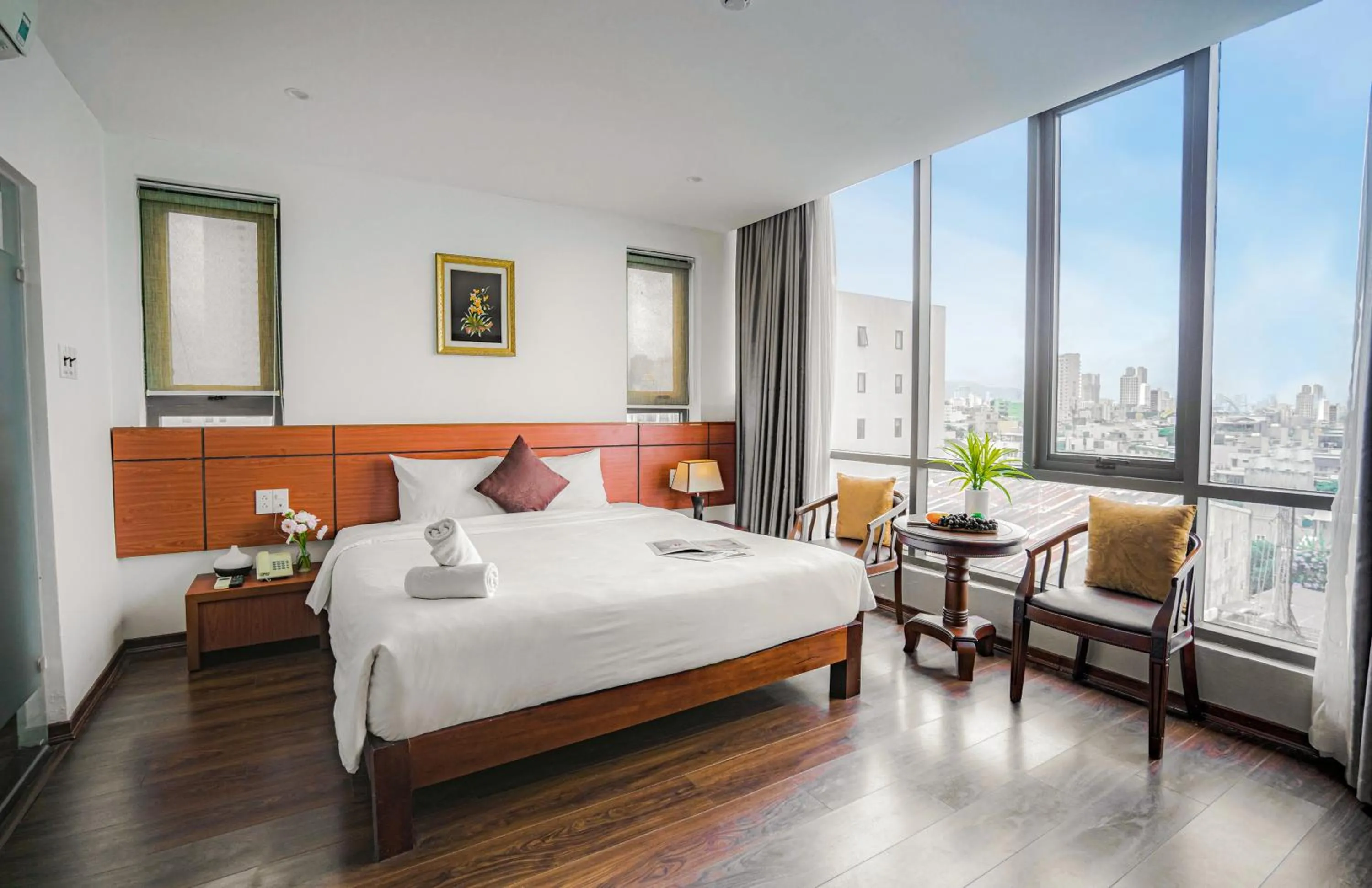 Bed in Quoc Cuong Center Da Nang Hotel by Haviland