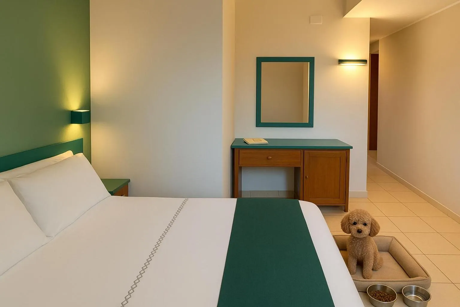 pet friendly, Bed in Hotel Panoramic