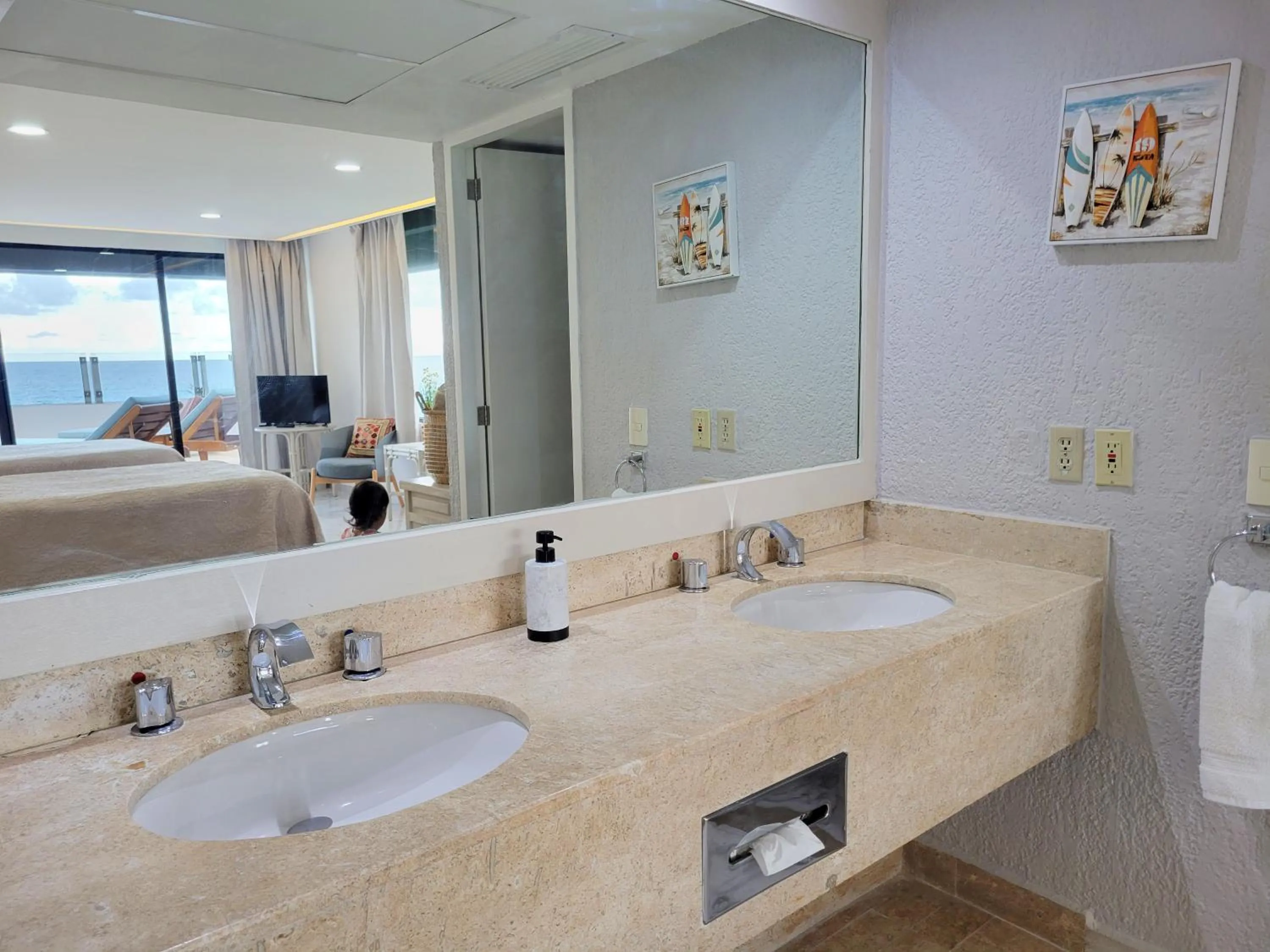 Bedroom in Beachfront Getaway Condo