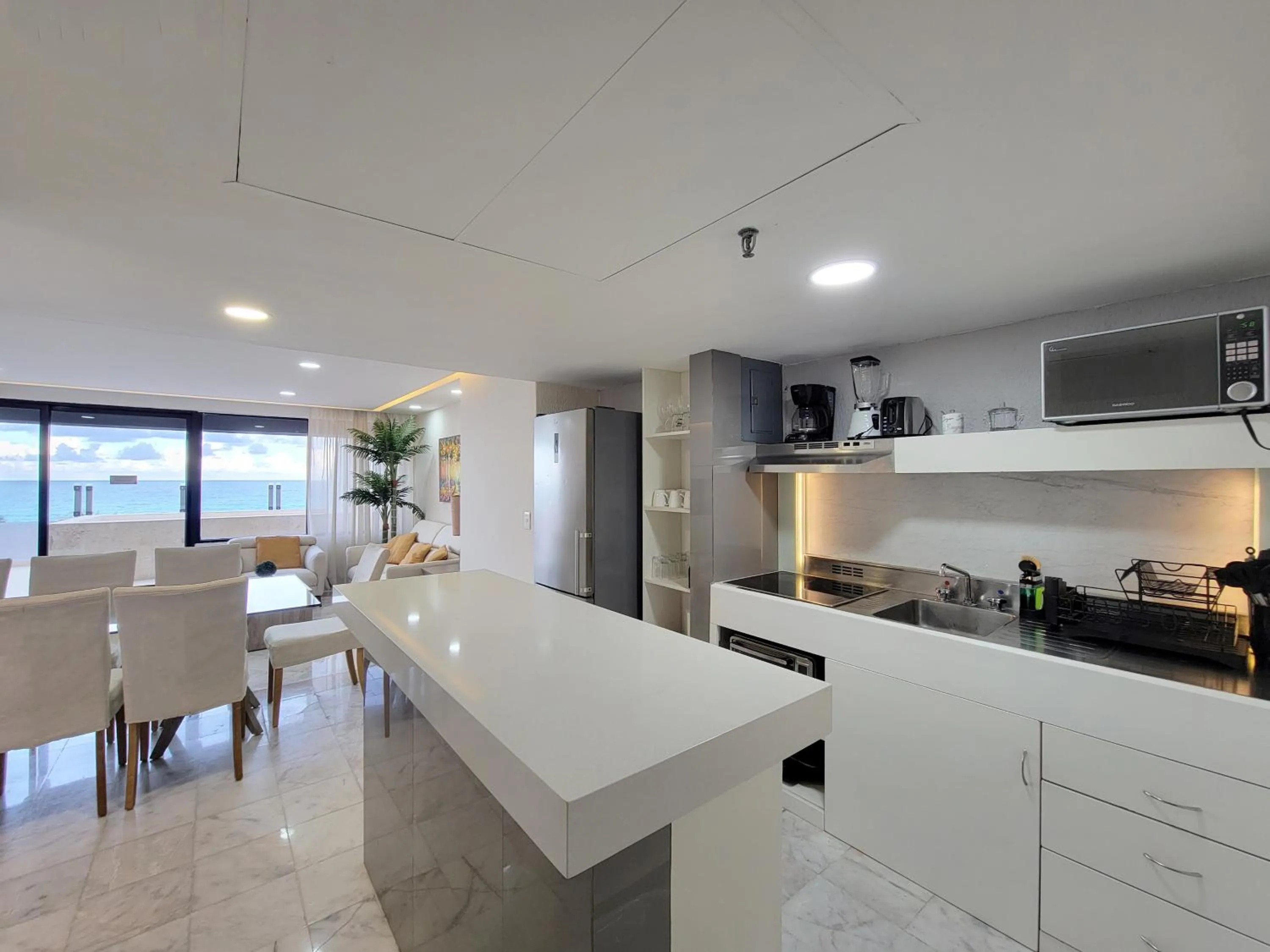 kitchen in Beachfront Getaway Condo