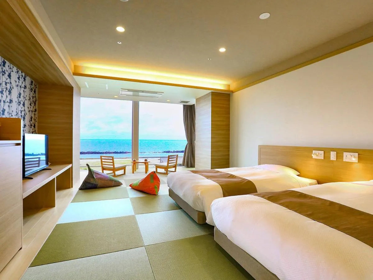 Bed in Ooedo Onsen Monogatari Premium Shiomiso