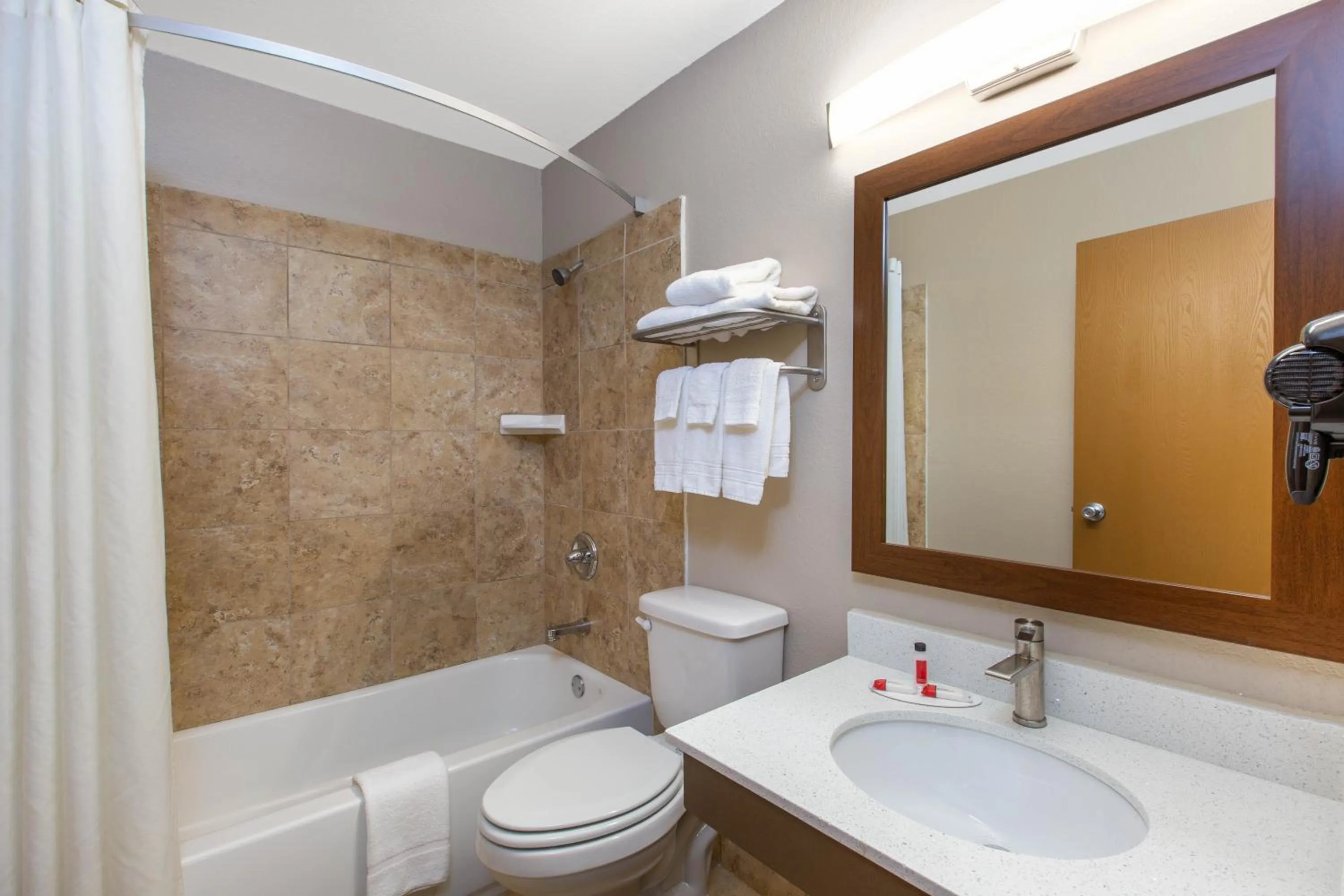 Shower in Super 8 by Wyndham Chattanooga Lookout Mountain TN