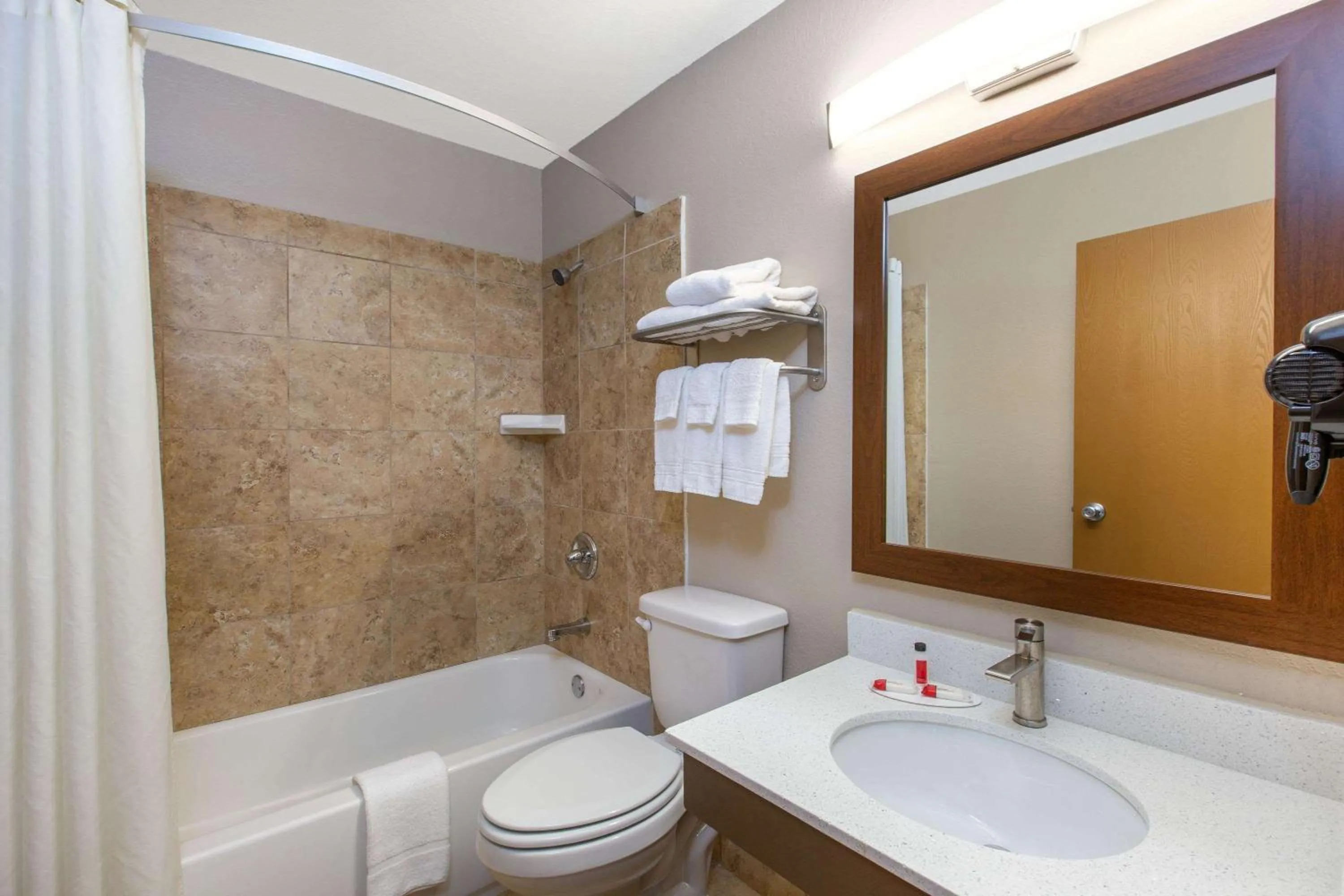 Bathroom in Super 8 by Wyndham Chattanooga Lookout Mountain TN