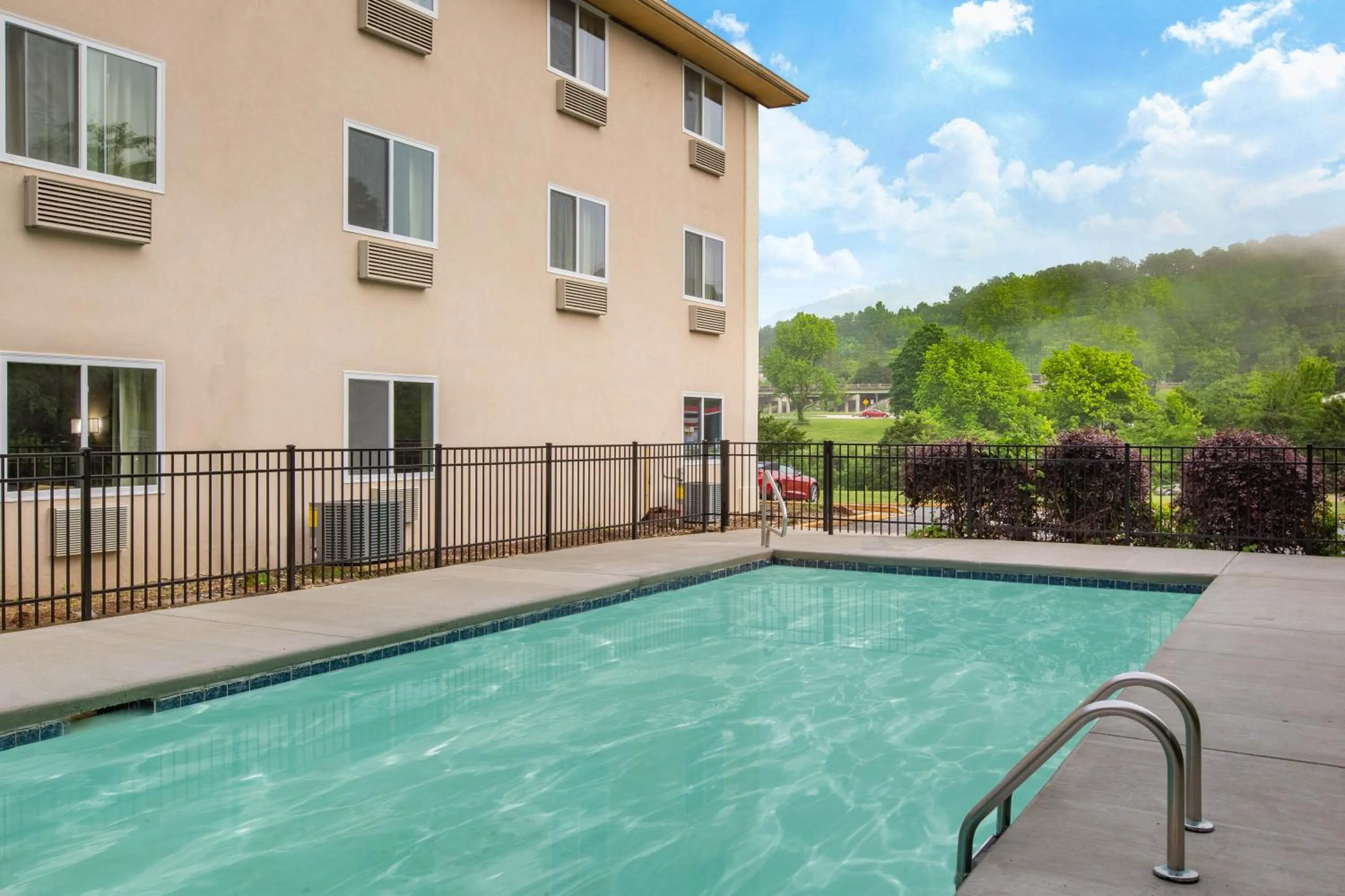 Swimming pool in Super 8 by Wyndham Chattanooga Lookout Mountain TN