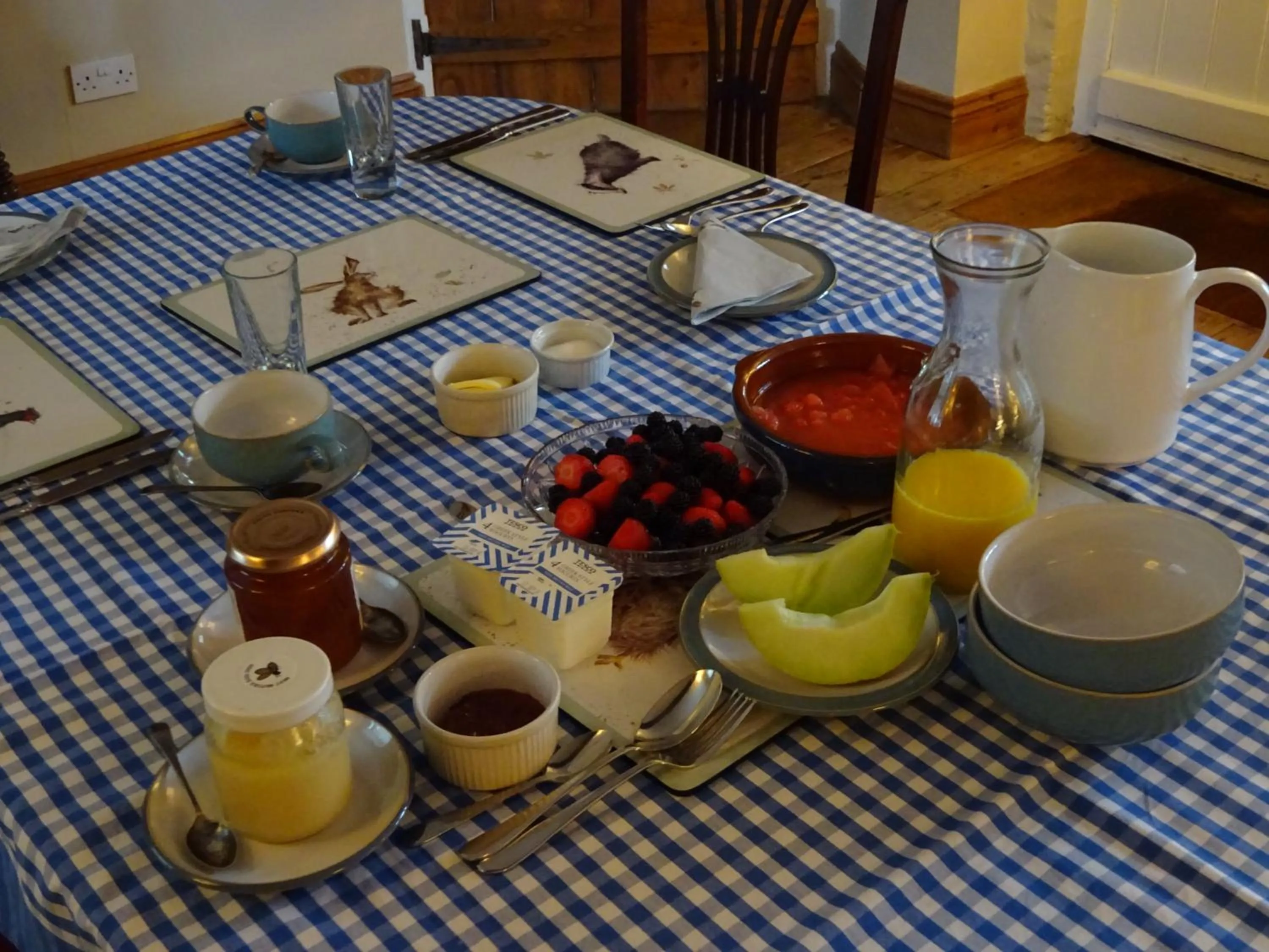 Continental breakfast in The Old Farmhouse