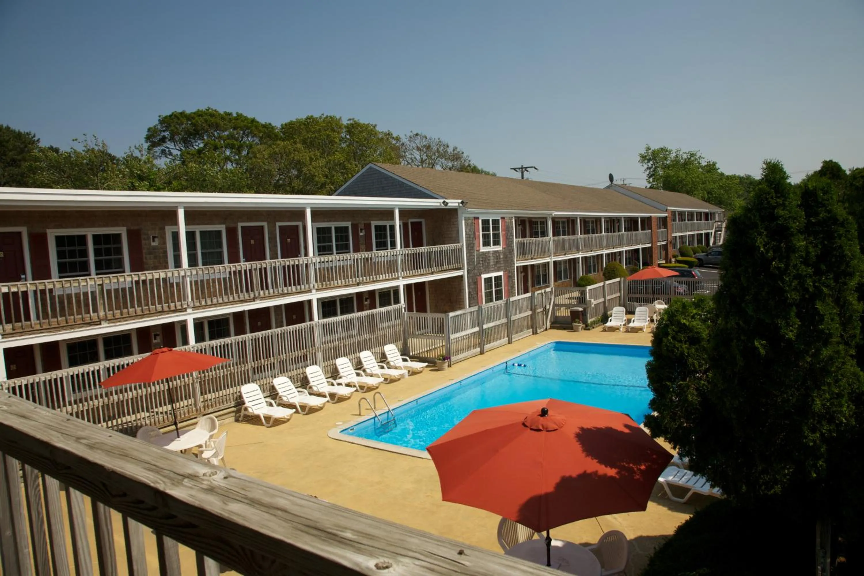 Pool view in Holiday Hill Inn & Suites