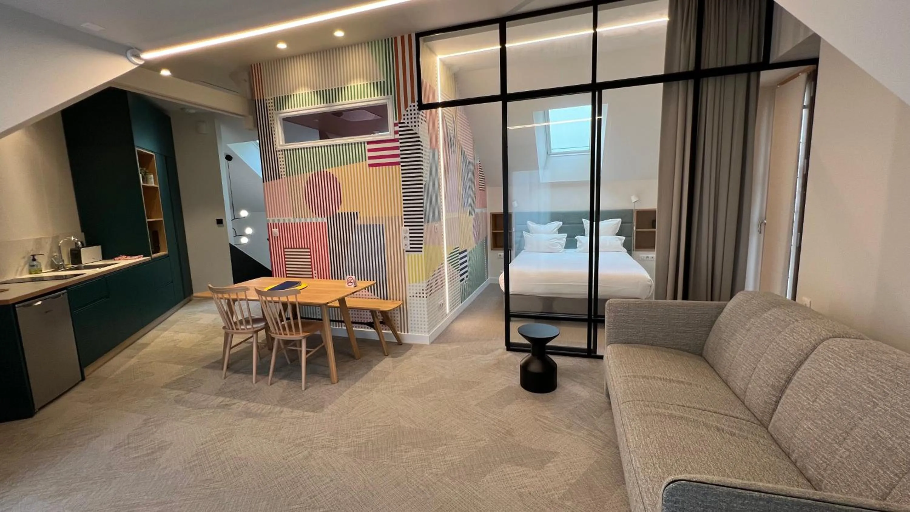 Living room in Hôtel et Apparts Marin