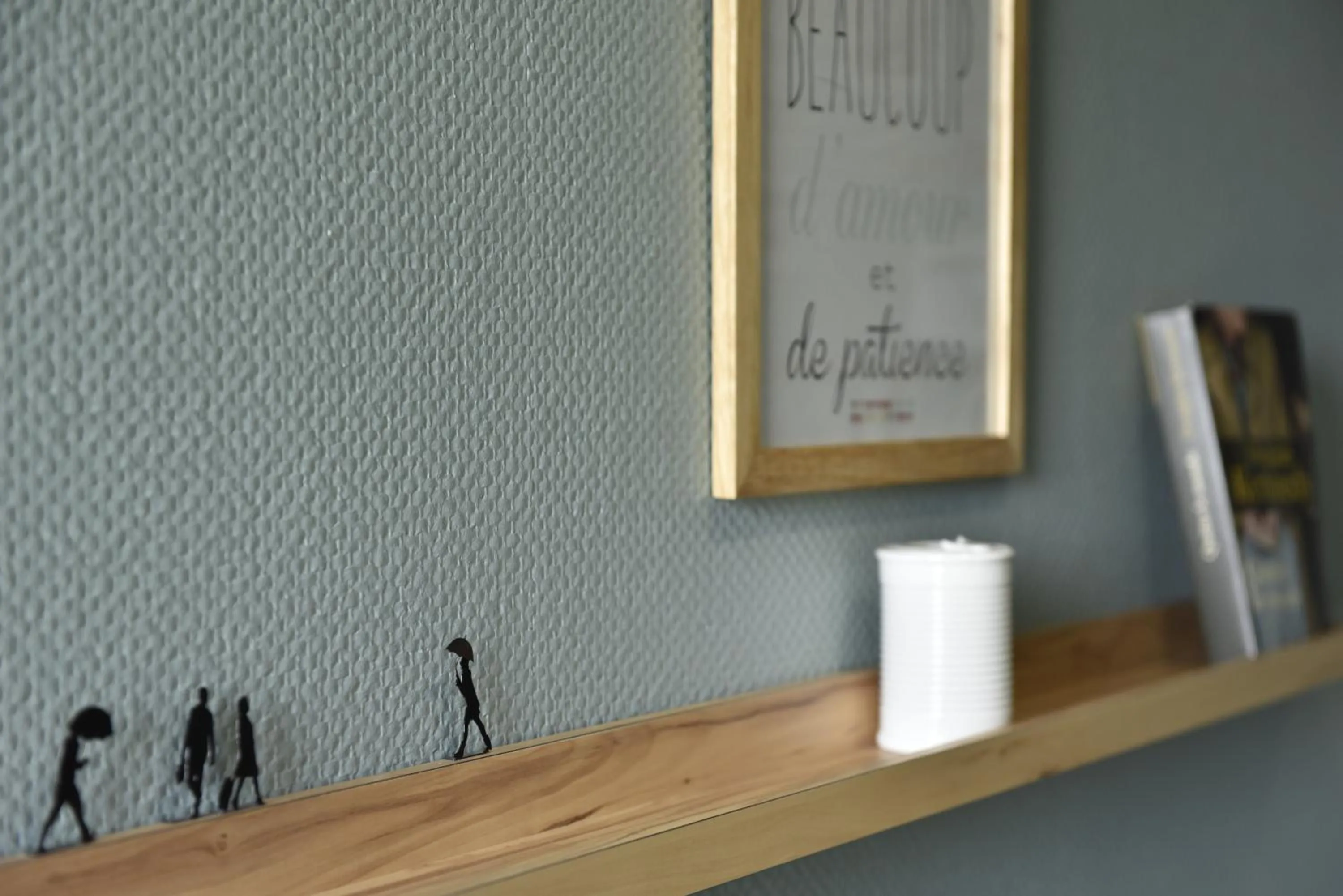 Decorative detail in Hôtel et Apparts Marin