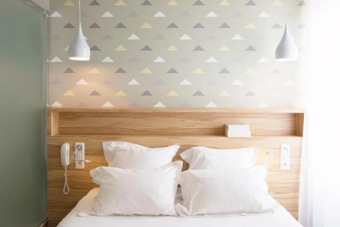 Bed in Hôtel et Apparts Marin