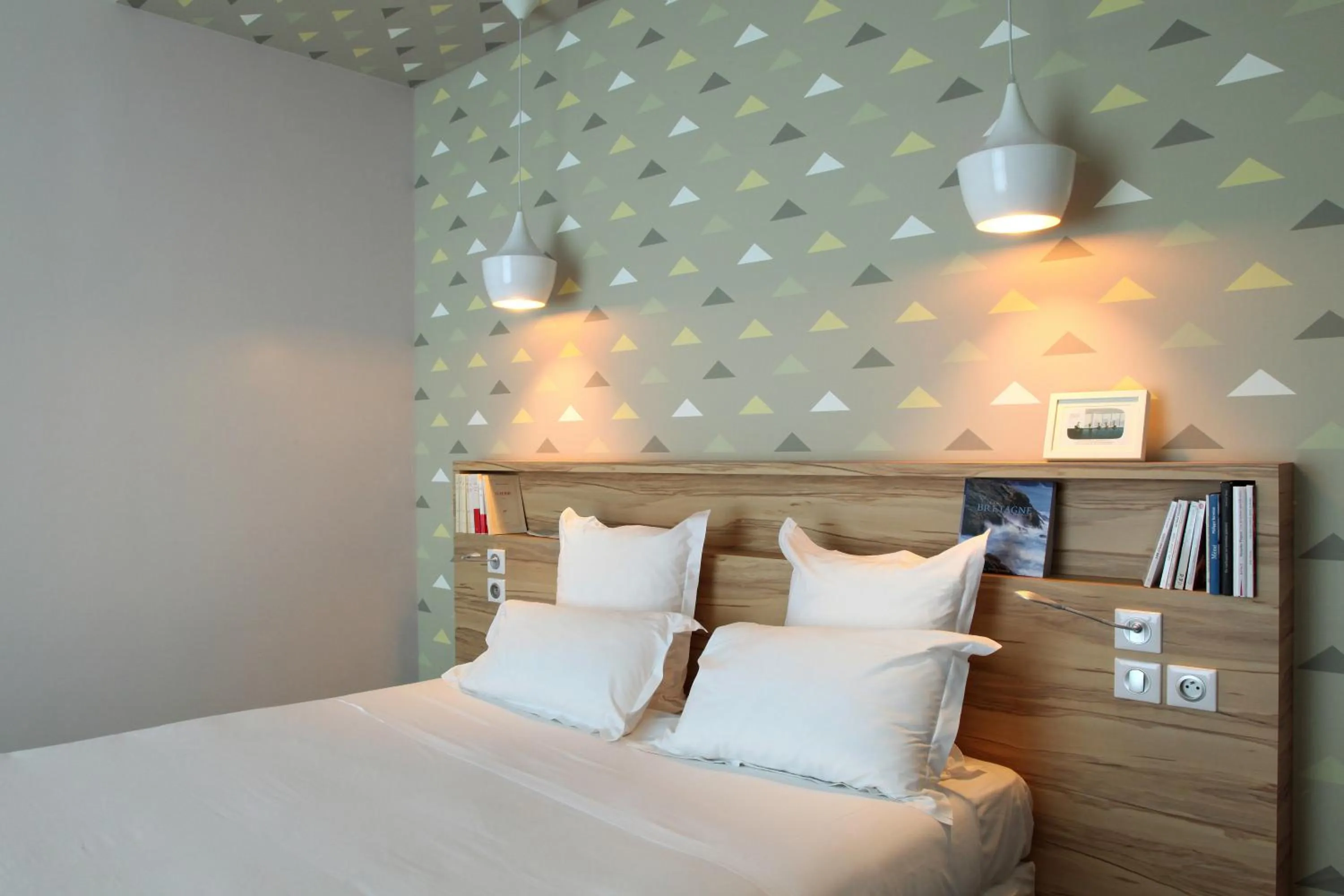 Bed in Hôtel et Apparts Marin