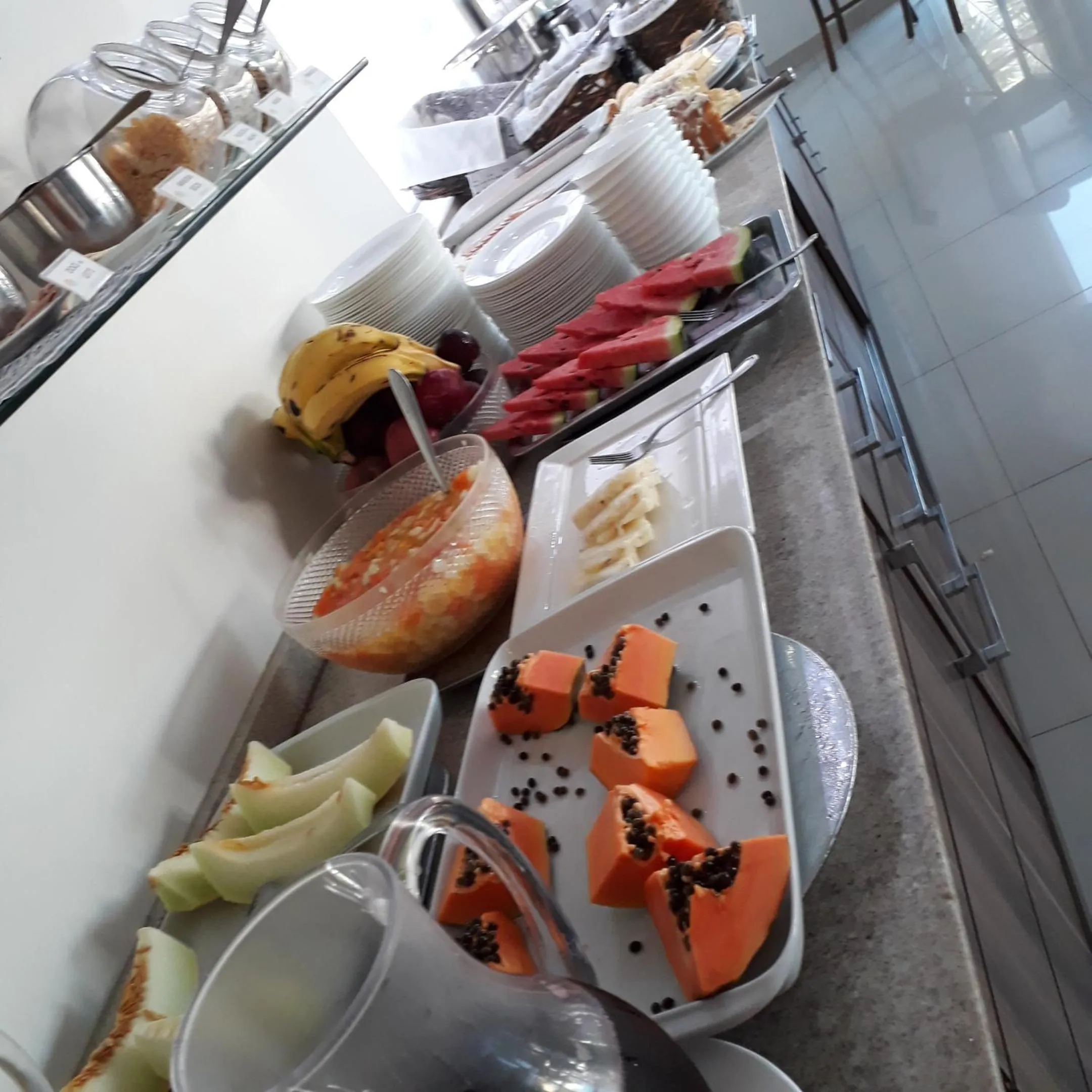 Buffet breakfast in Hotel Porto Madero