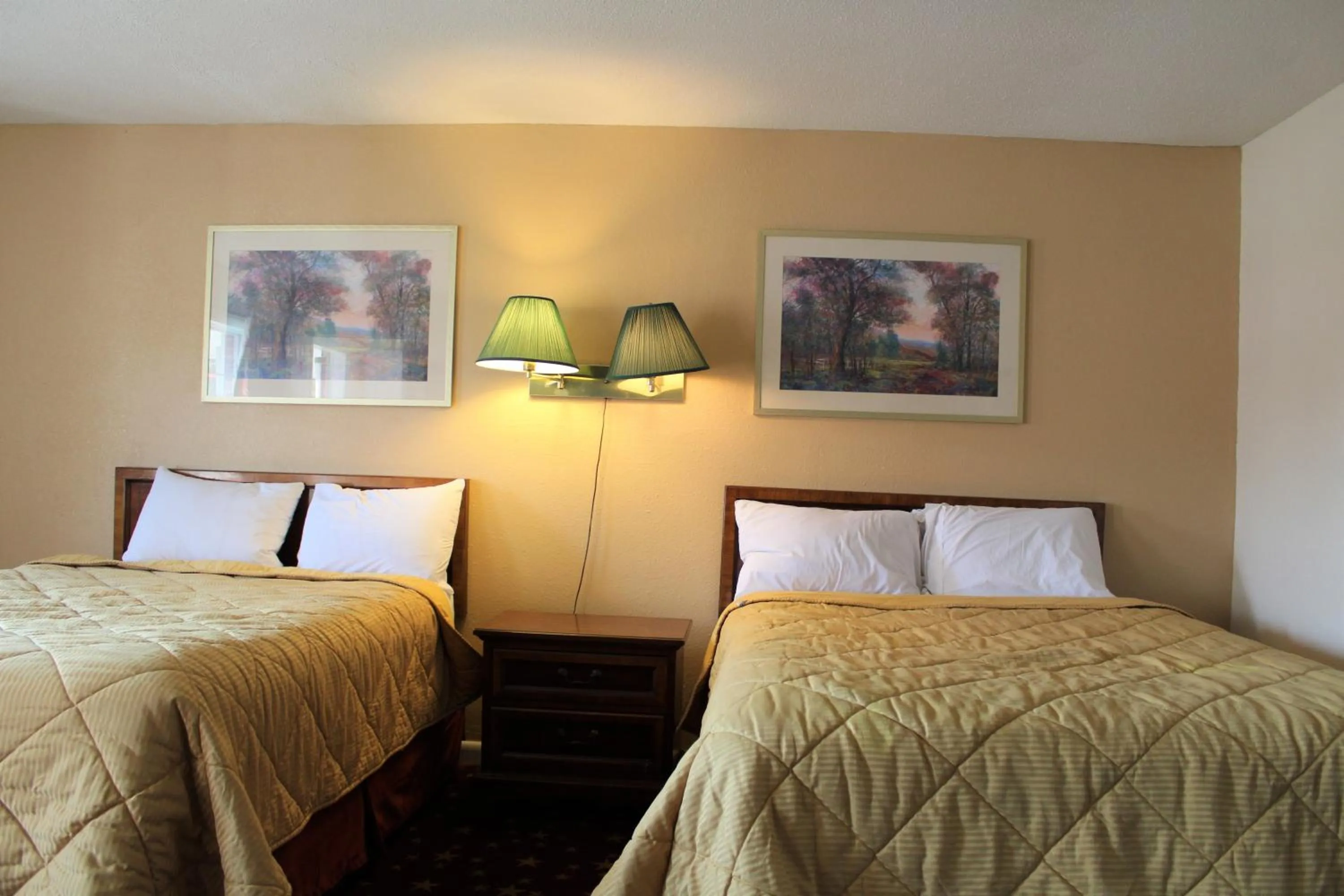 Bed in Cascades Motel - Chattanooga