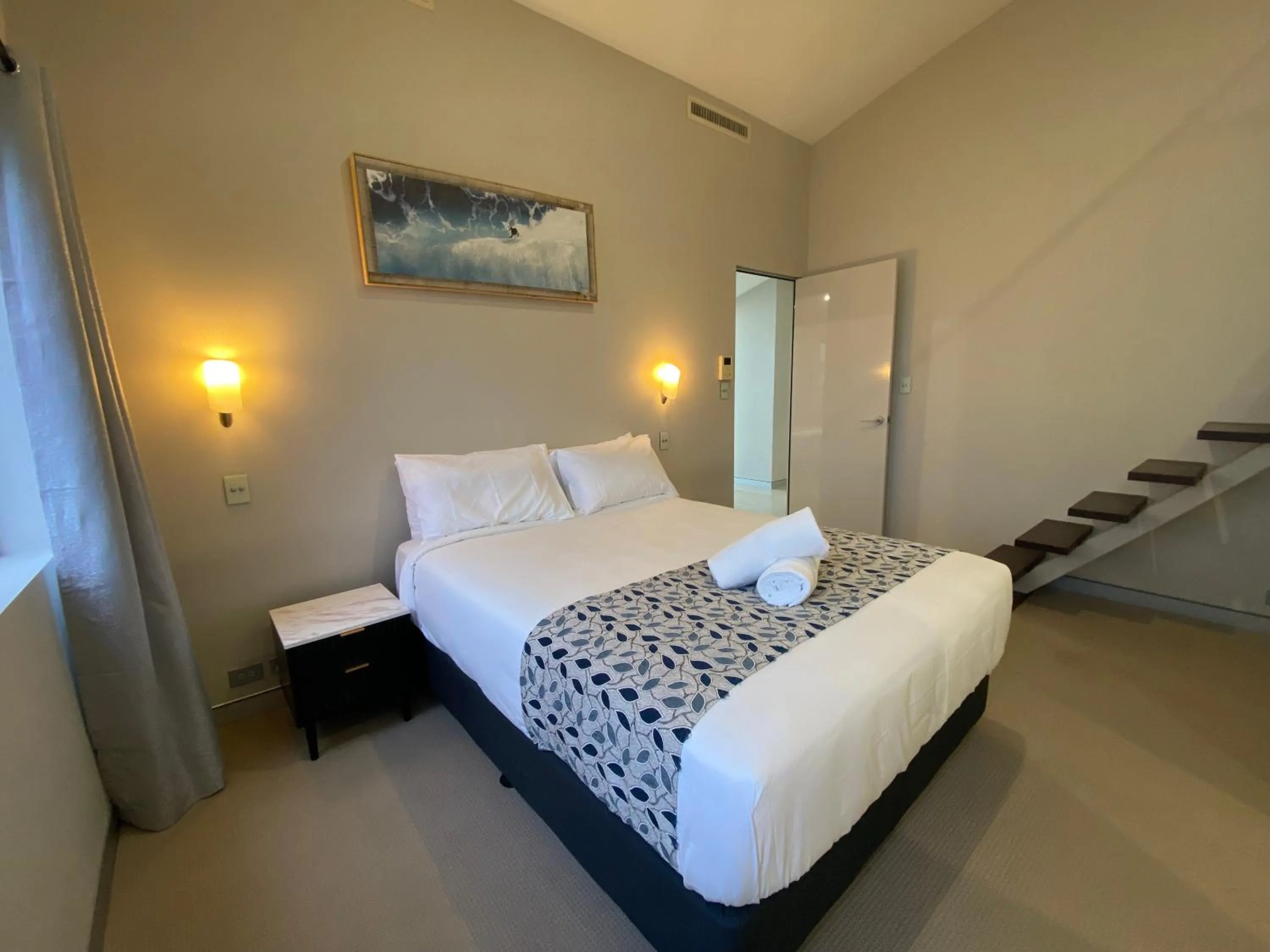 Bed in Redvue Holiday Apartments