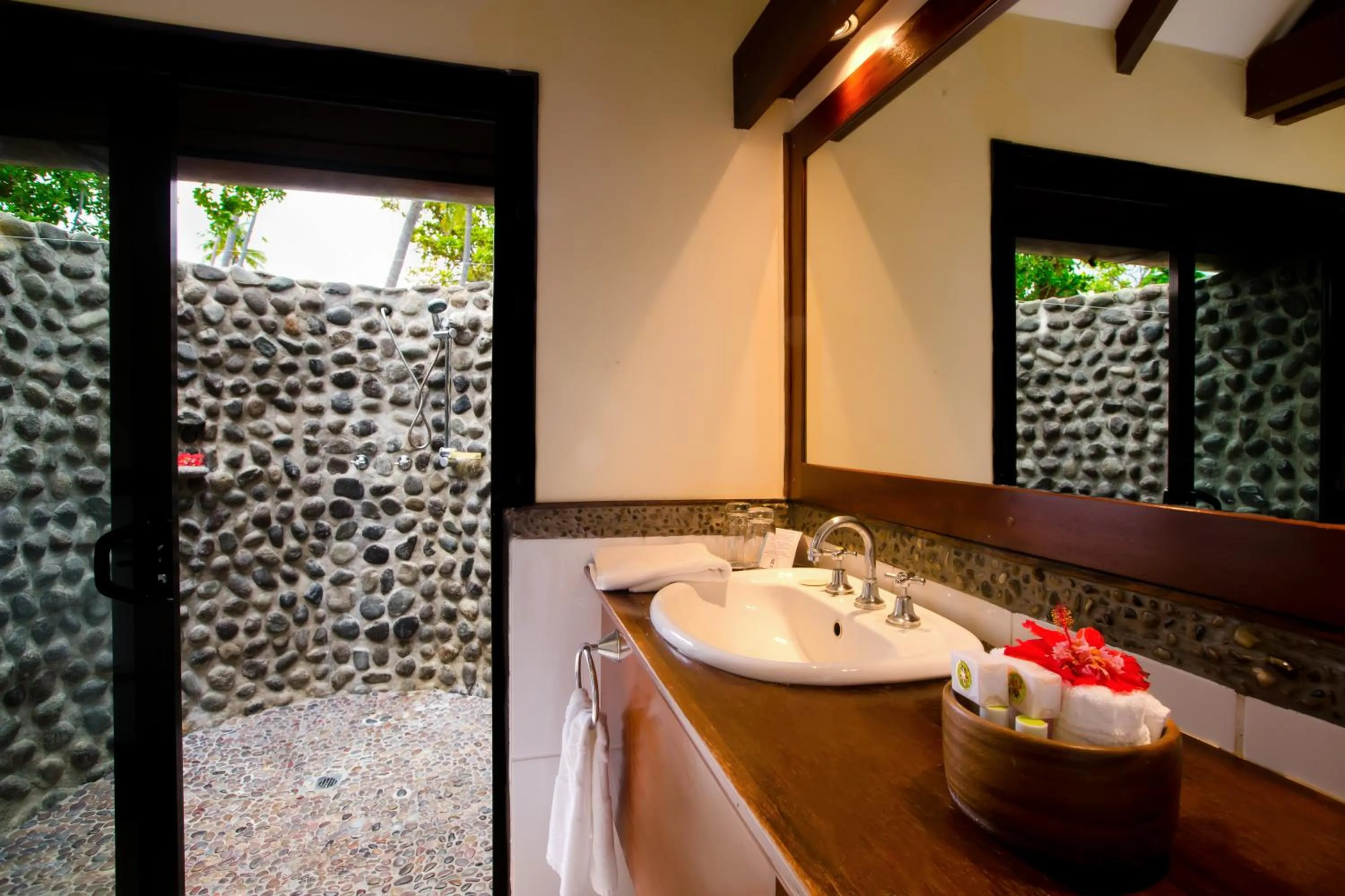 Bathroom in Mana Island Resort & Spa - Fiji