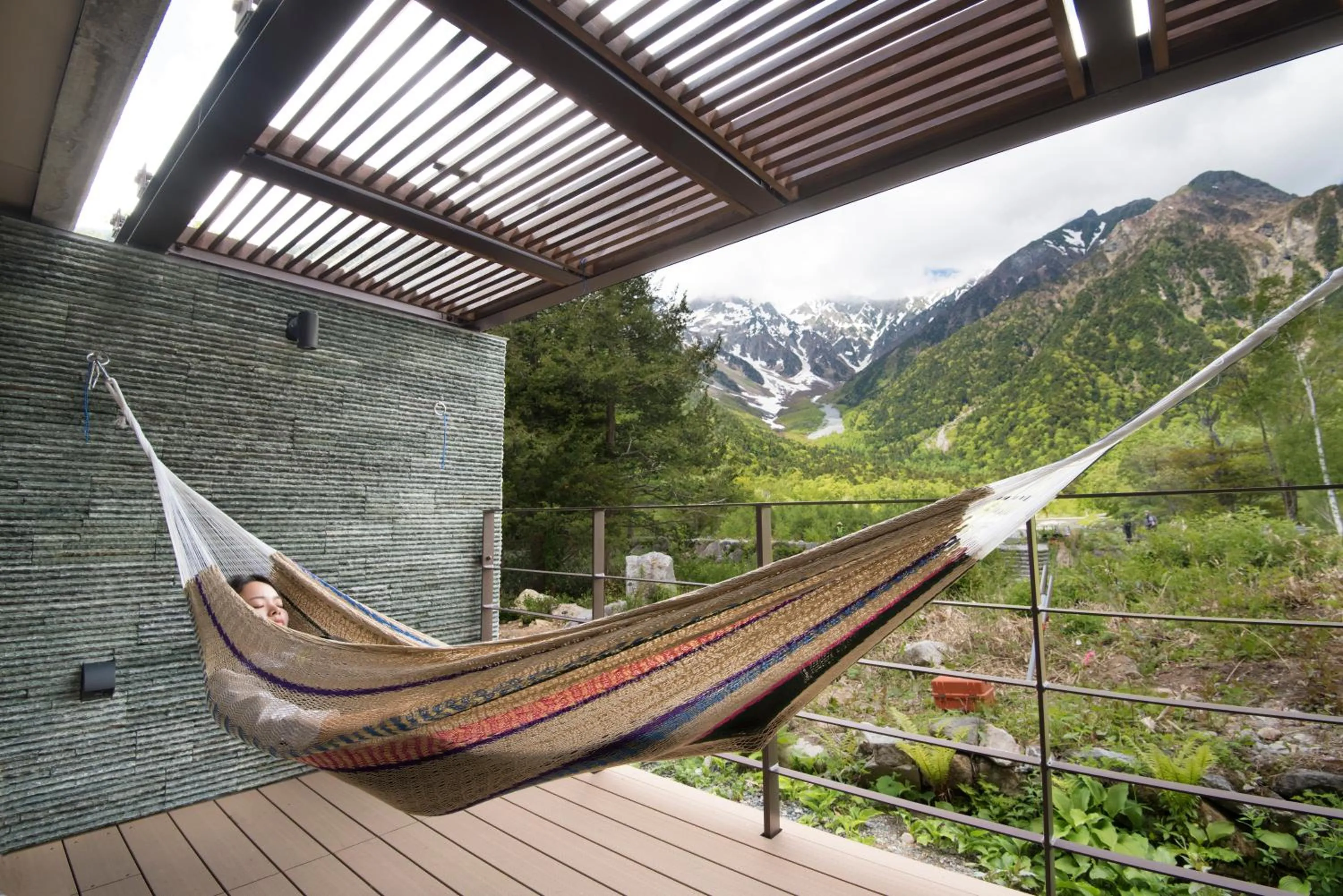 Balcony/Terrace in Kamikochi Hotel Shirakabaso