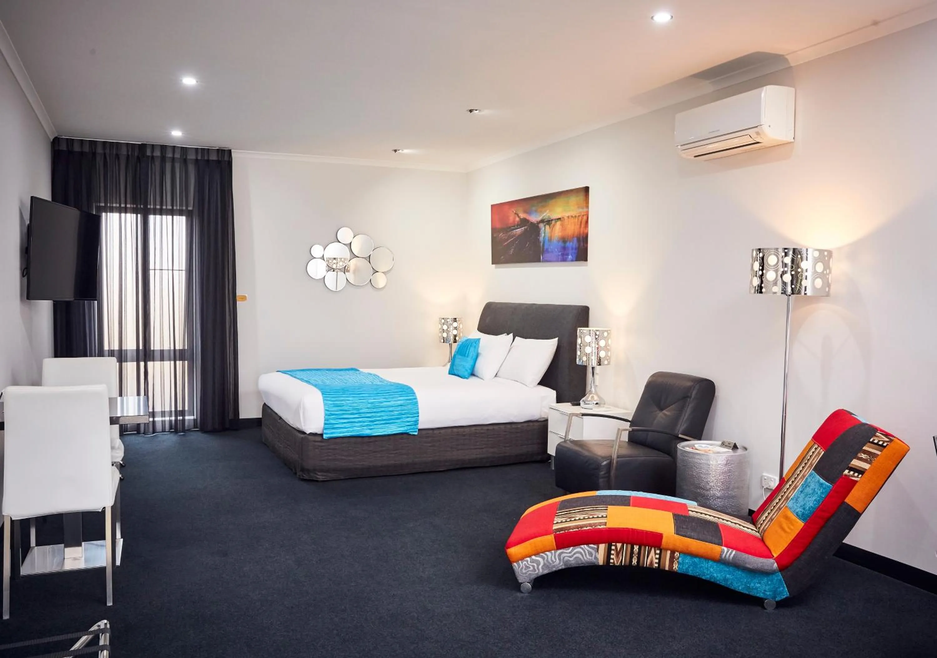 Bed in Junction Motel