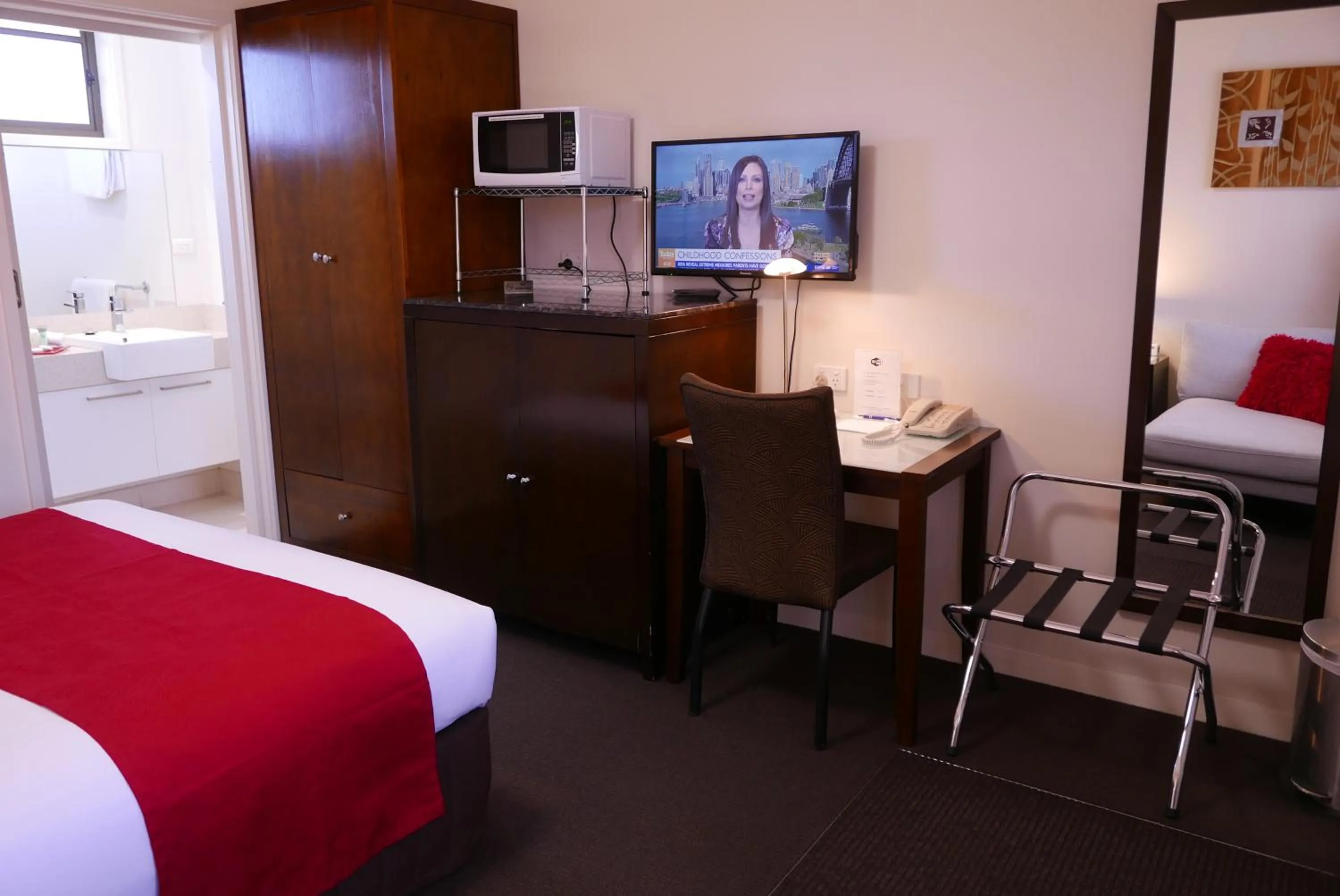 Bed in Junction Motel