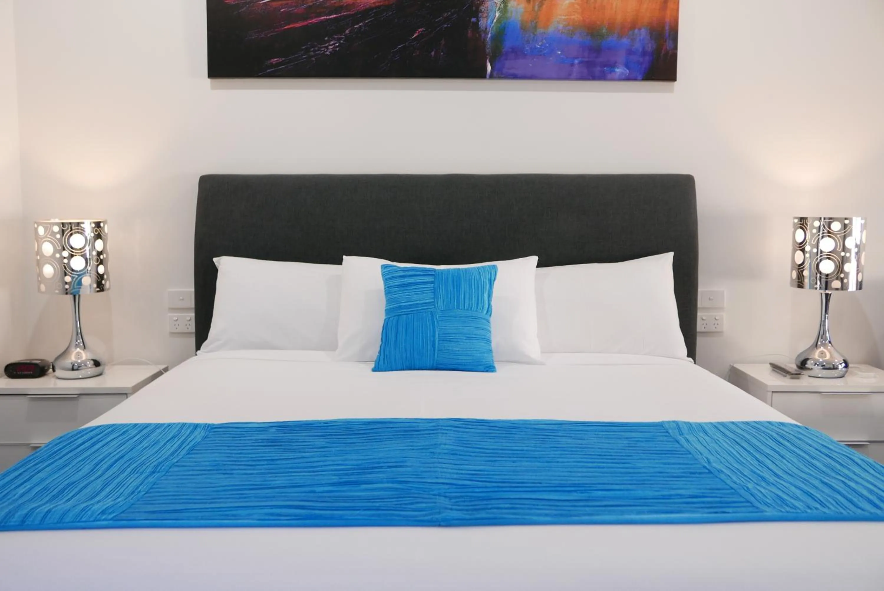 Bed in Junction Motel