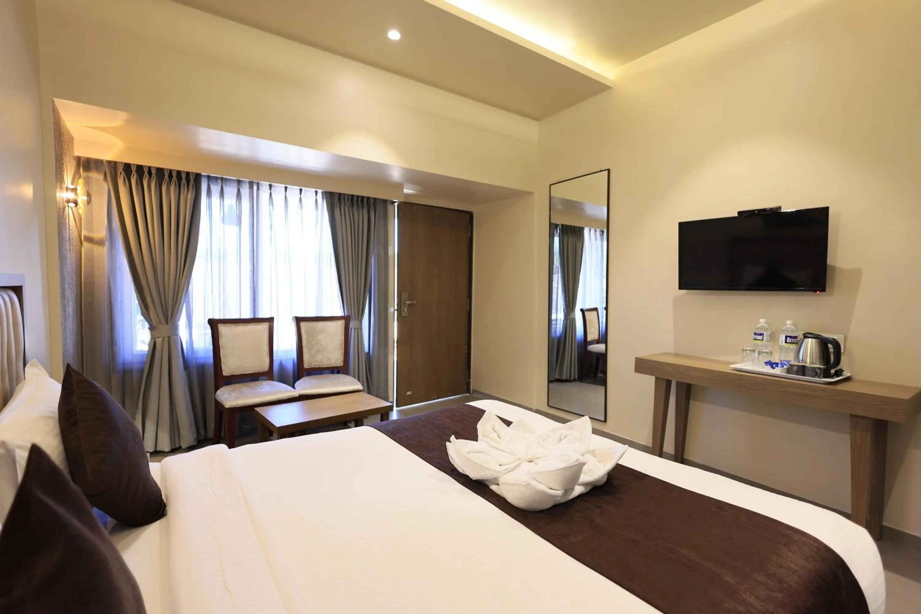 Bed in Hotel King Garden