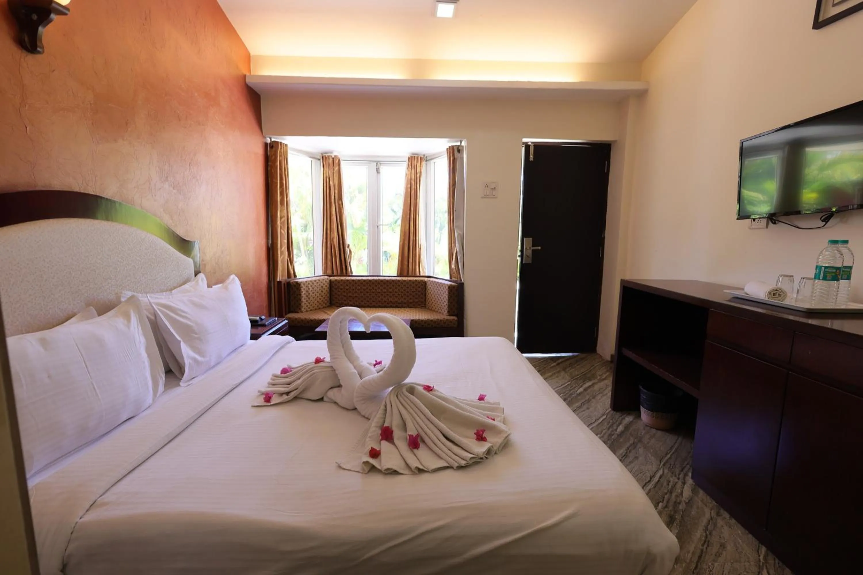 Bed in Hotel King Garden