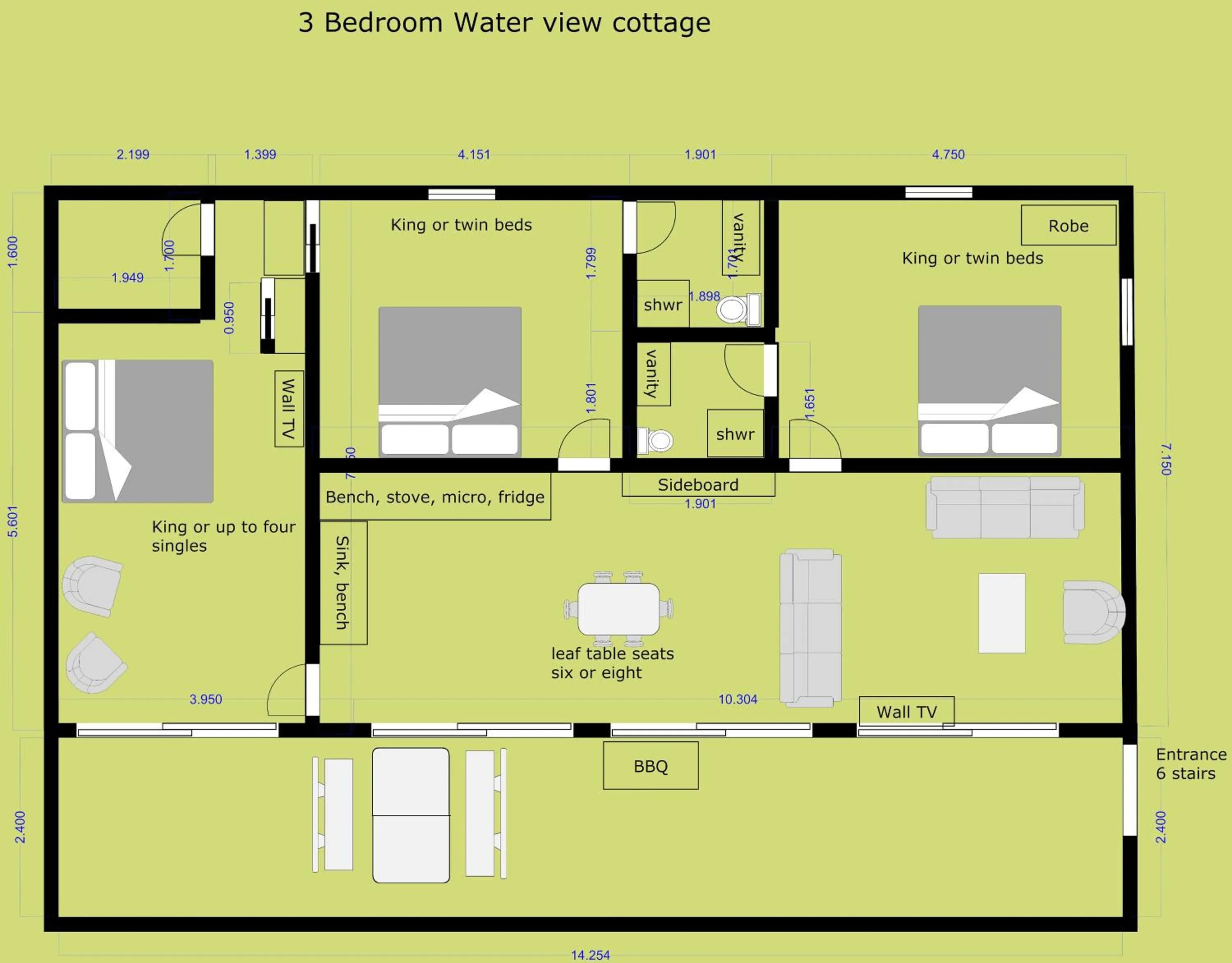 Floor plan in Starline Alpacas Farmstay Resort