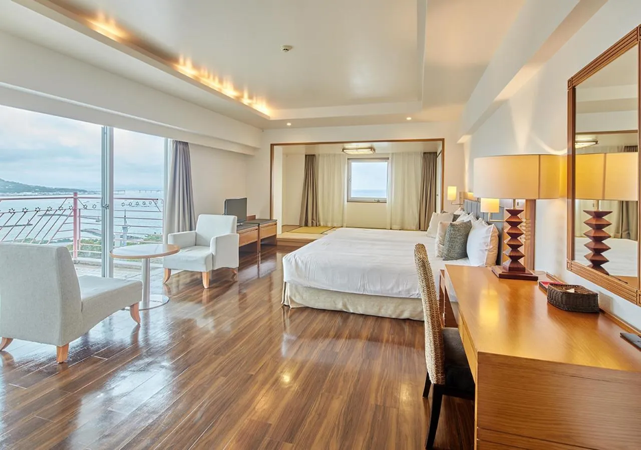 Photo of the whole room, Bed in Hotel Mahaina Wellness Resorts Okinawa